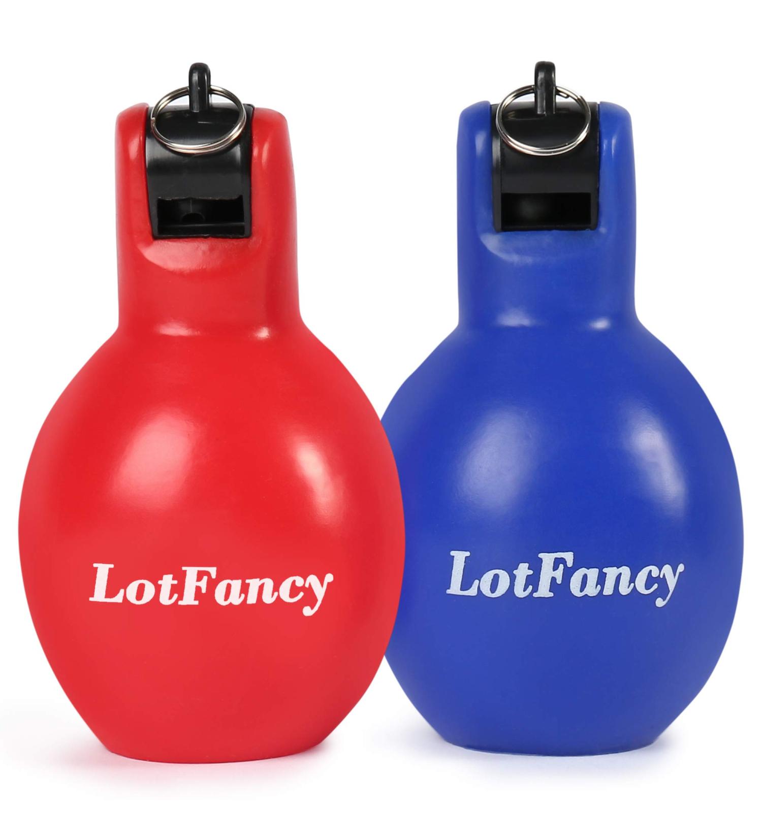 LotFancy Hand Squeeze Whistles 2 Pack - Coach & Referee Whistle for Sports - Indoor & Outdoor - Soft PVC - Buy Online on GoSupps.com
