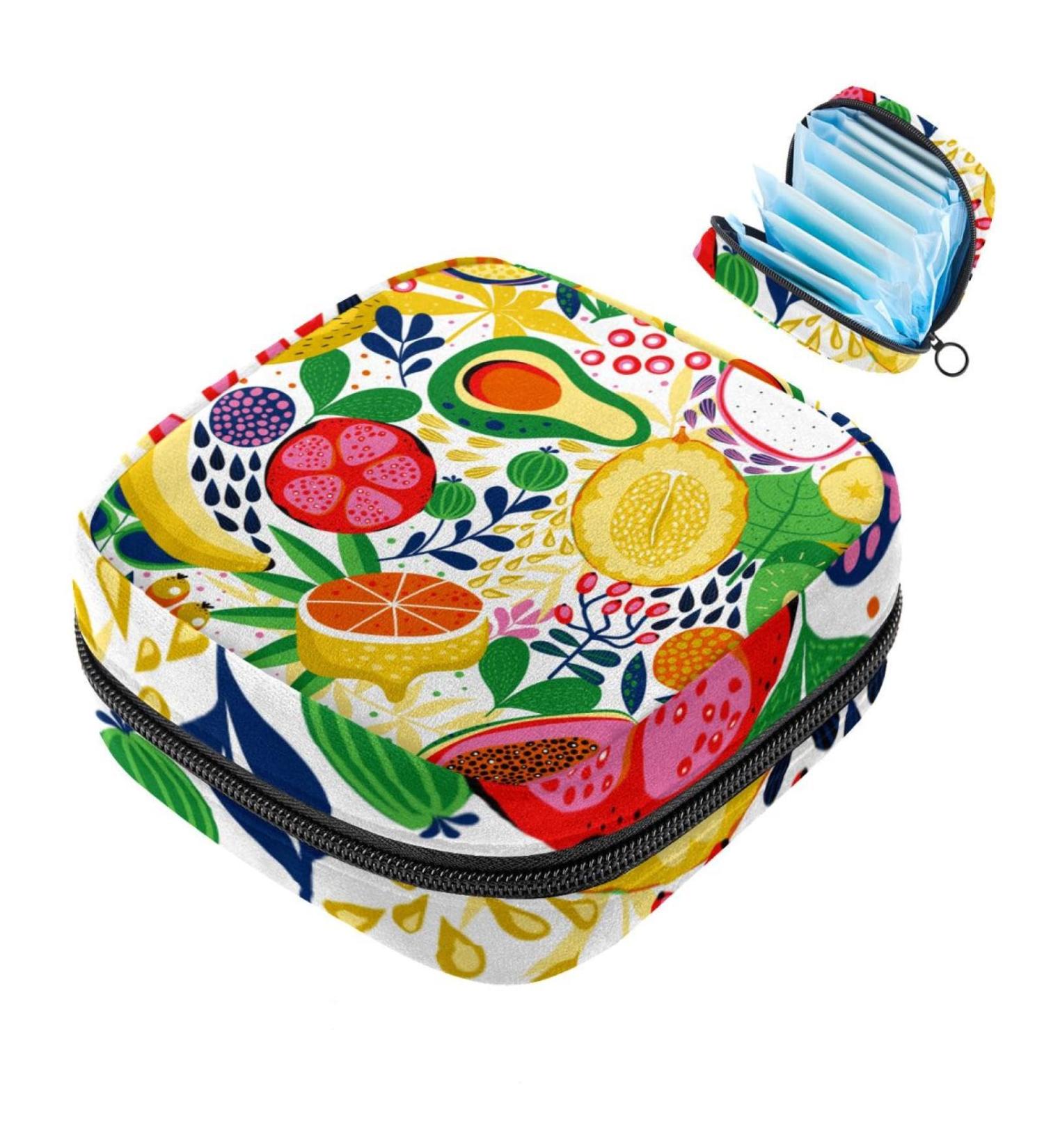 Colorful Storage Bags for Women's Essentials | Portable Menstrual Pad Tampon & Bandage Holders | Perfect for School & Office - Buy Online on GoSupps.com