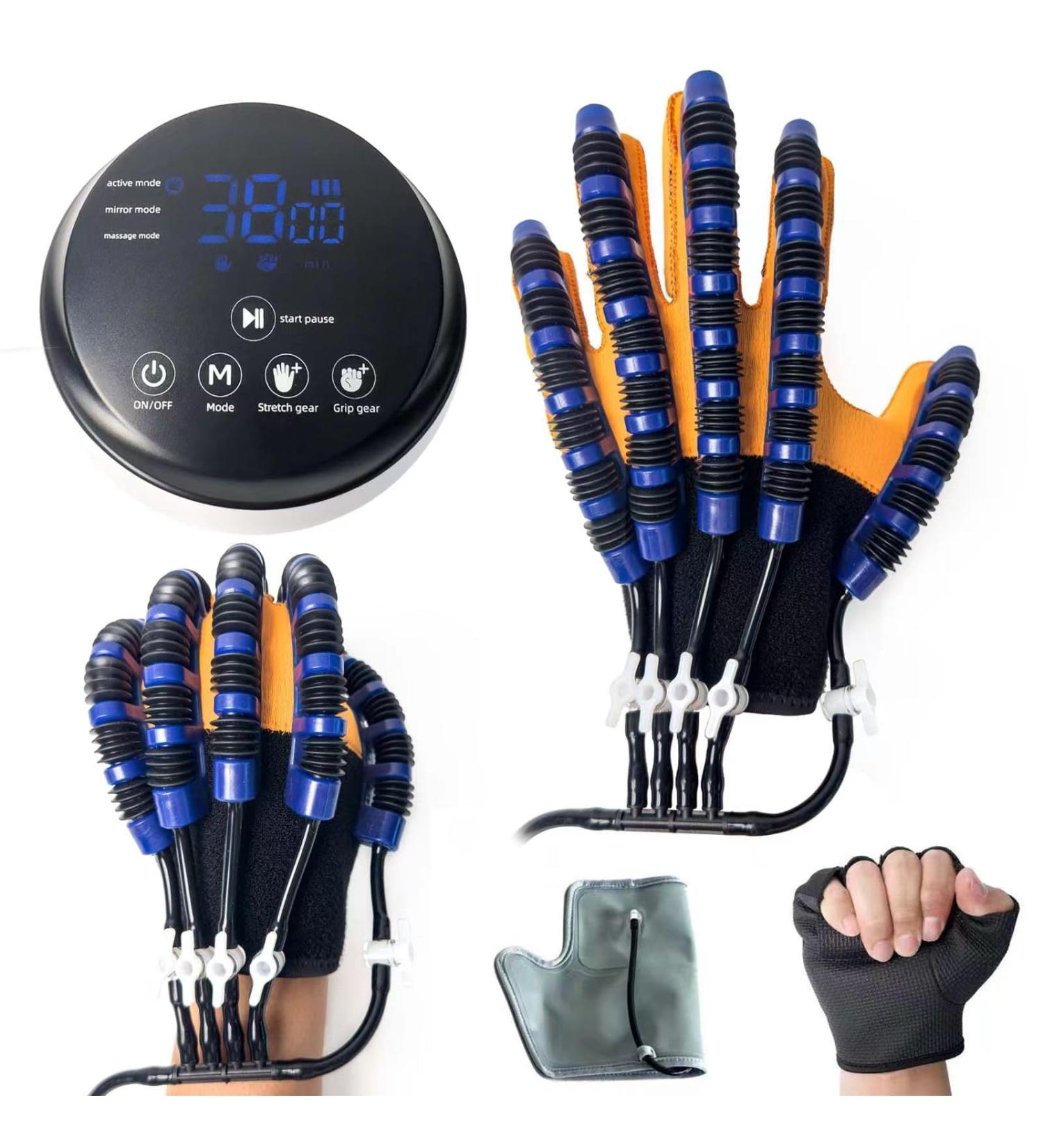 Rehabilitation Robot Gloves for Stroke Recovery | USB Charging Hand Therapy Equipment - Left Hand L - Buy Online on GoSupps.com
