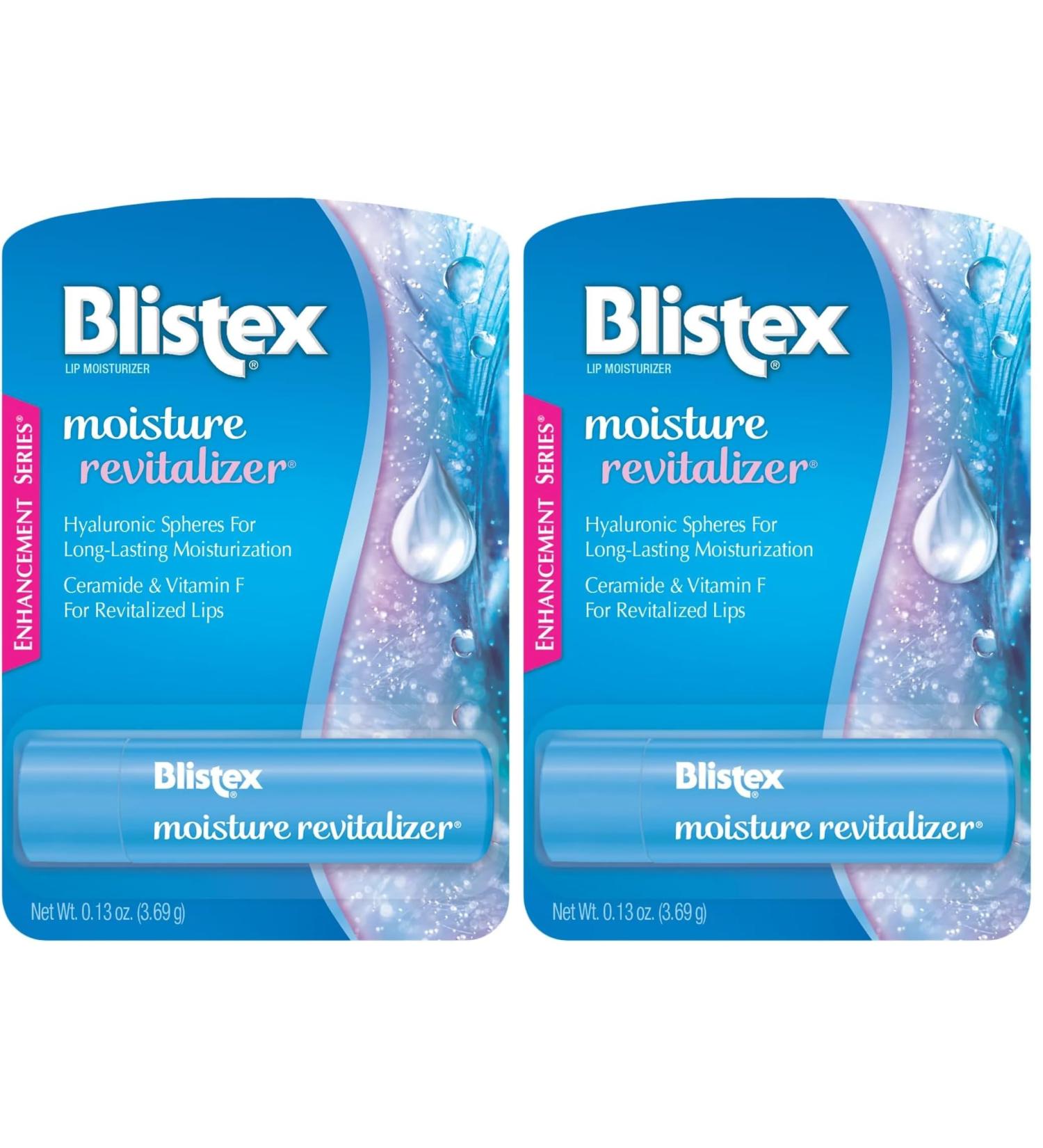 Blistex Moisture Revitalizer Lip Balm Lip Moisturizer Hydration Ceramide Formula 0.13 Ounce (Pack of 2) - Buy Online on GoSupps.com
