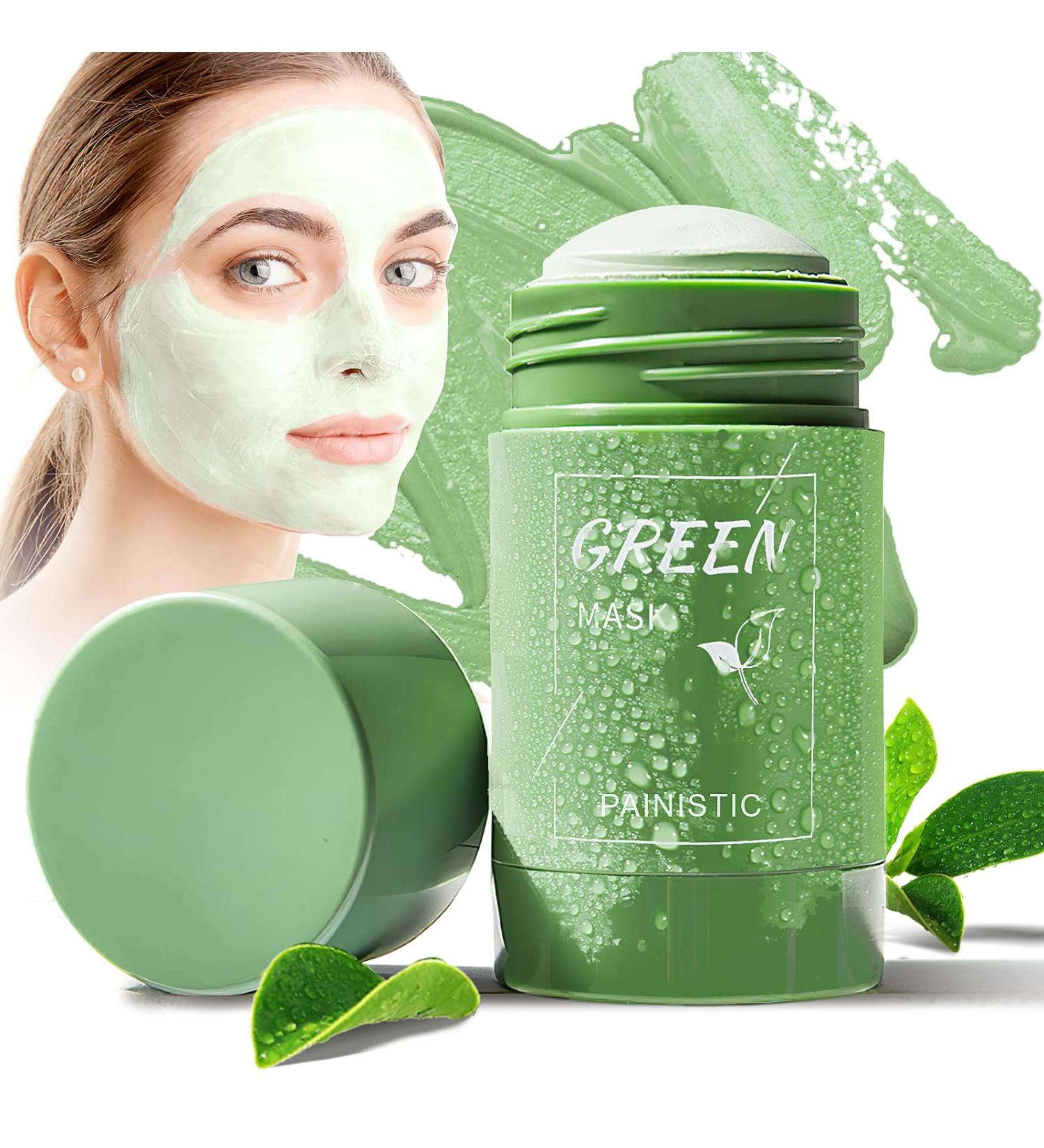PAINISTIC Green Tea Blackhead Remover Stick | Purifying Clay Mask for Oil Control & Acne | Deep Pore Cleansing for All Skin Types | 1 Count - Buy Online on GoSupps.com