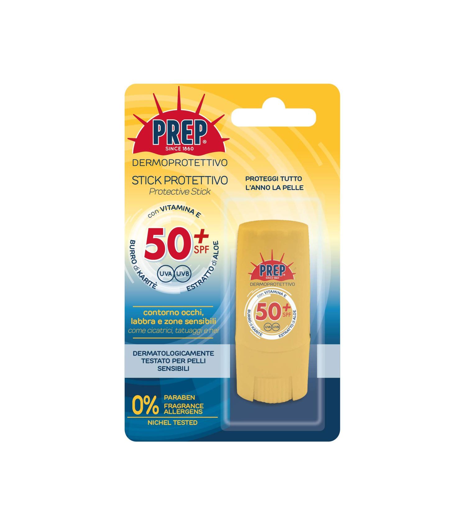  PREP PREP SPF50+ Sun Protection Stick for Eyes Lips and Sensitive Areas UV/UVB Protection Paraben Free Size 10ml - 6 Packs - Buy Online on GoSupps.com
