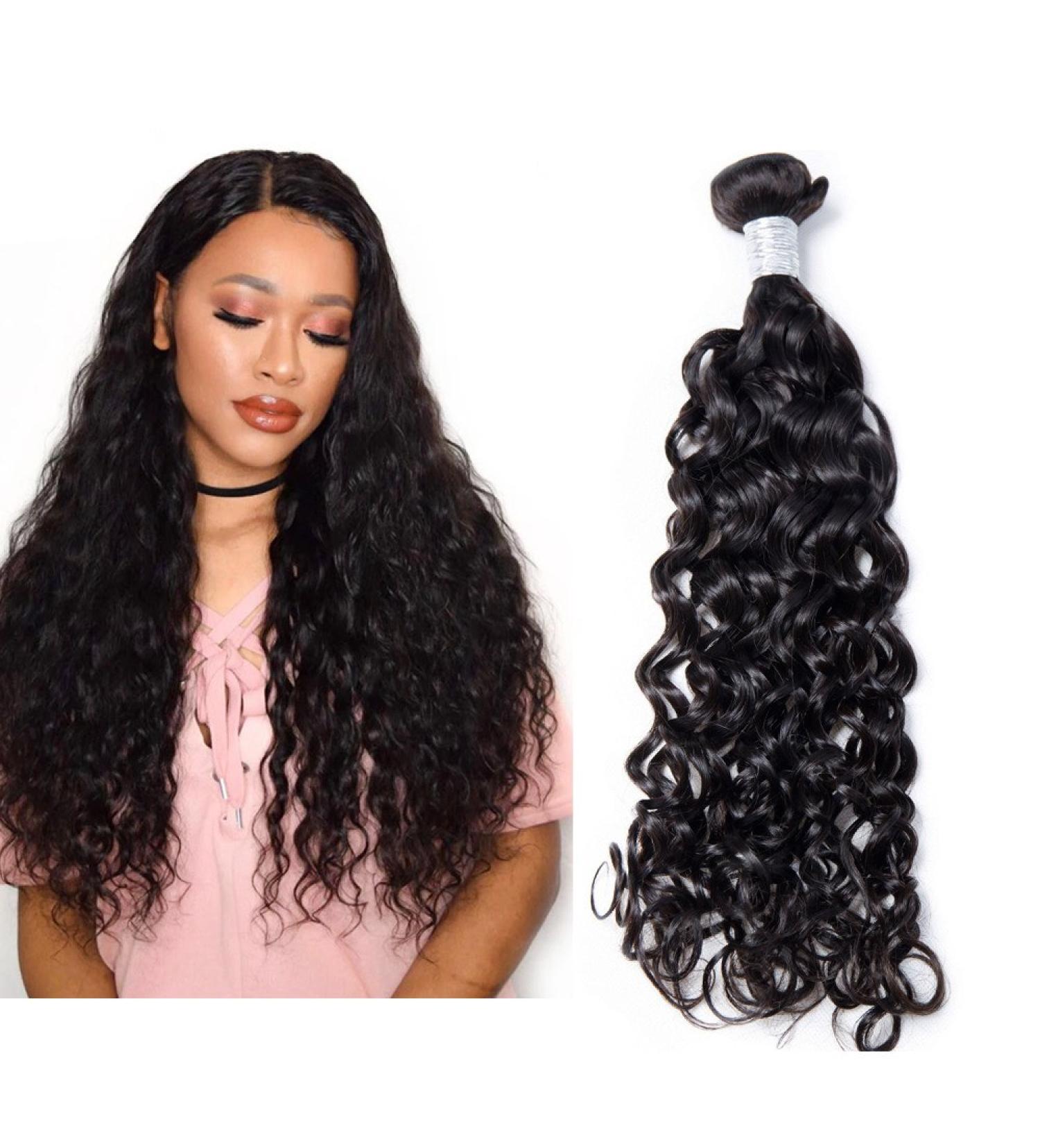 MILA 100% Real Brazilian Virgin Hair - Black Curly Natural Wave Bundles | 100g/pc - 20 inches Human Hair Extensions - Buy Online on GoSupps.com