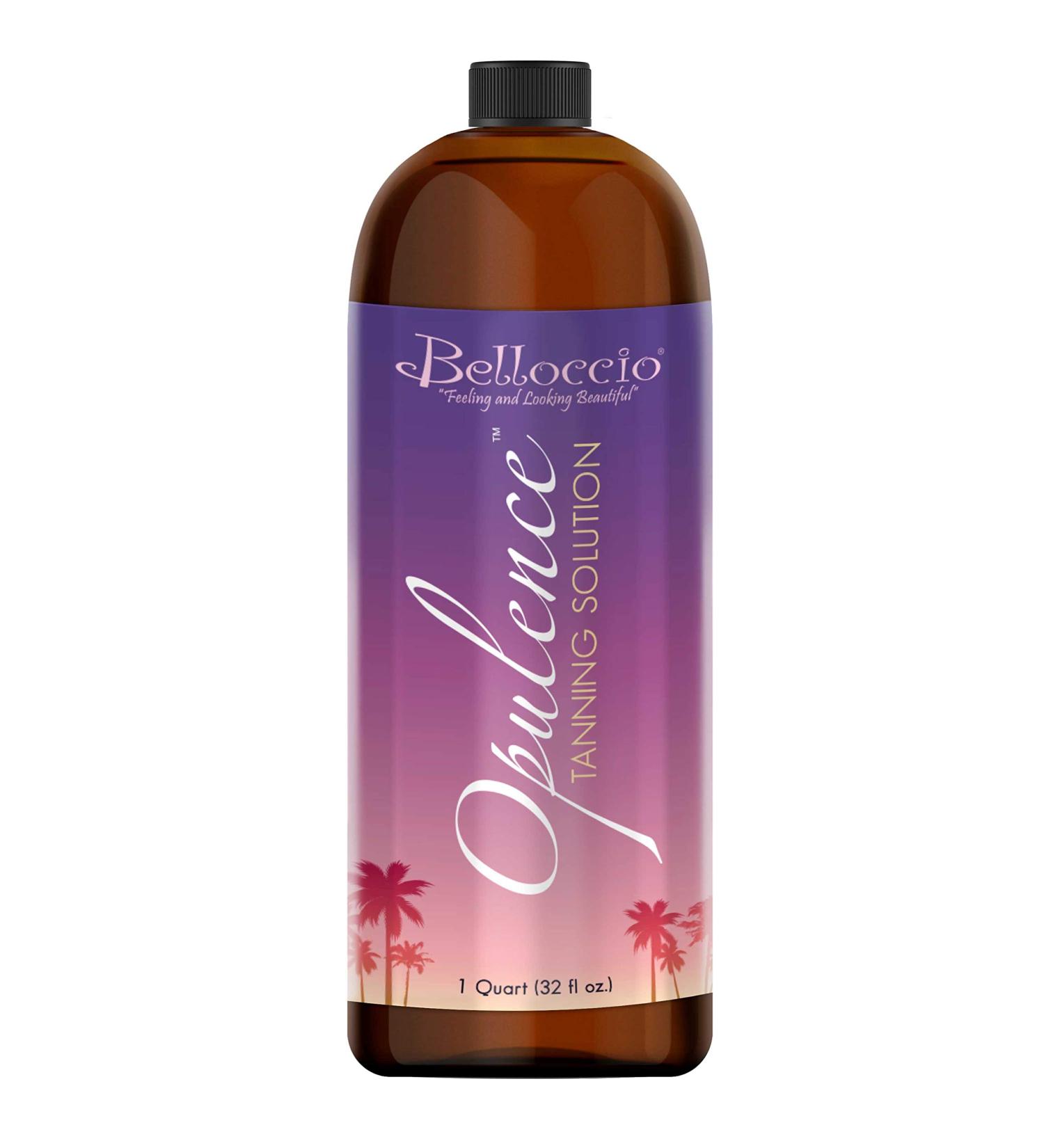 Belloccio Opulence Ultra Premium DHA Sunless Tanning Solution 32 fl oz - Dark Bronzer Color Guide - 1 Quart - Buy Online on GoSupps.com