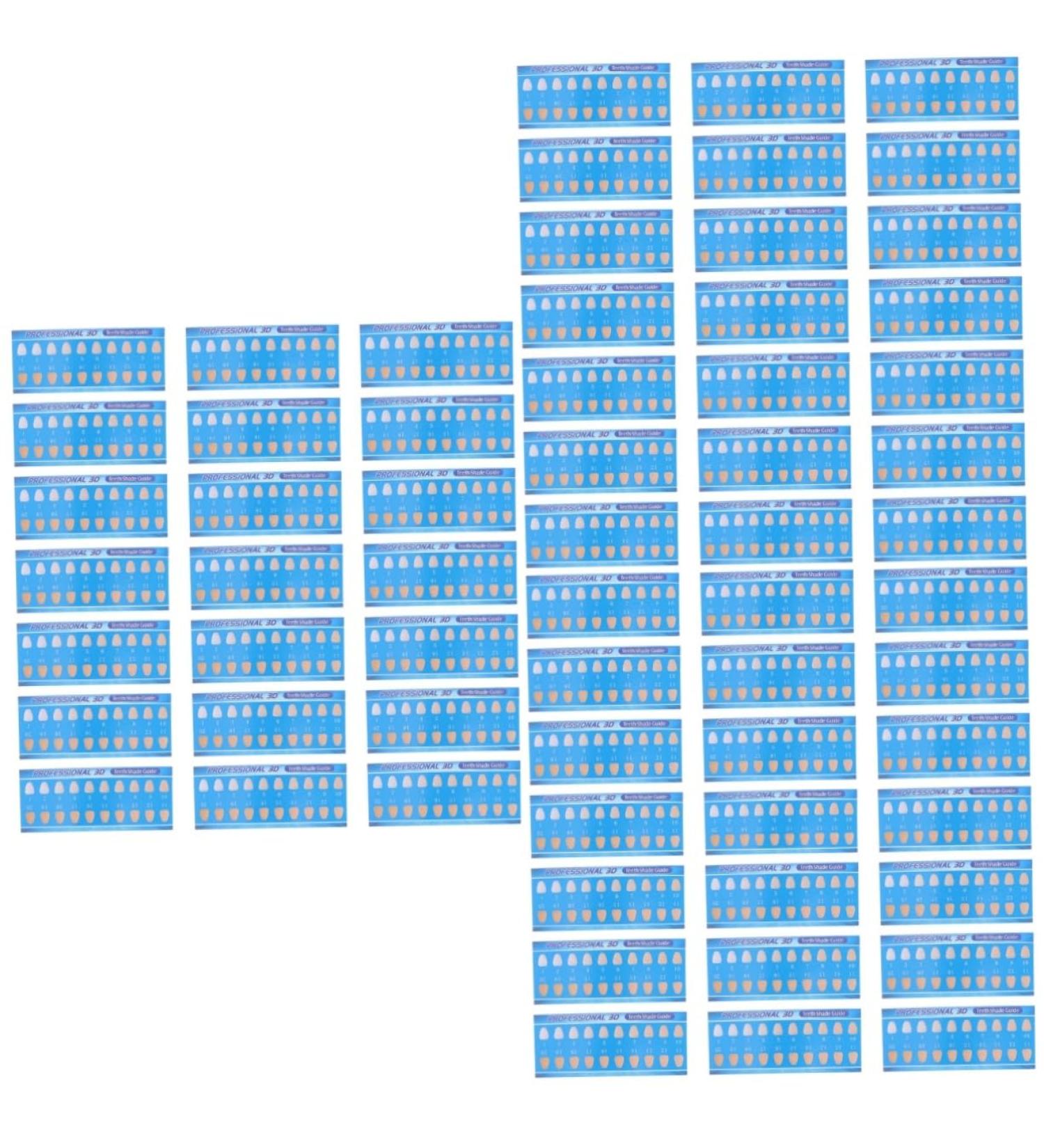Minkissy 90 PTH Tooth Coloring Card - Tooth Color Key & Oral Care Tool for Perfectly Bleached Teeth | International Shipping Available - Buy Online on GoSupps.com