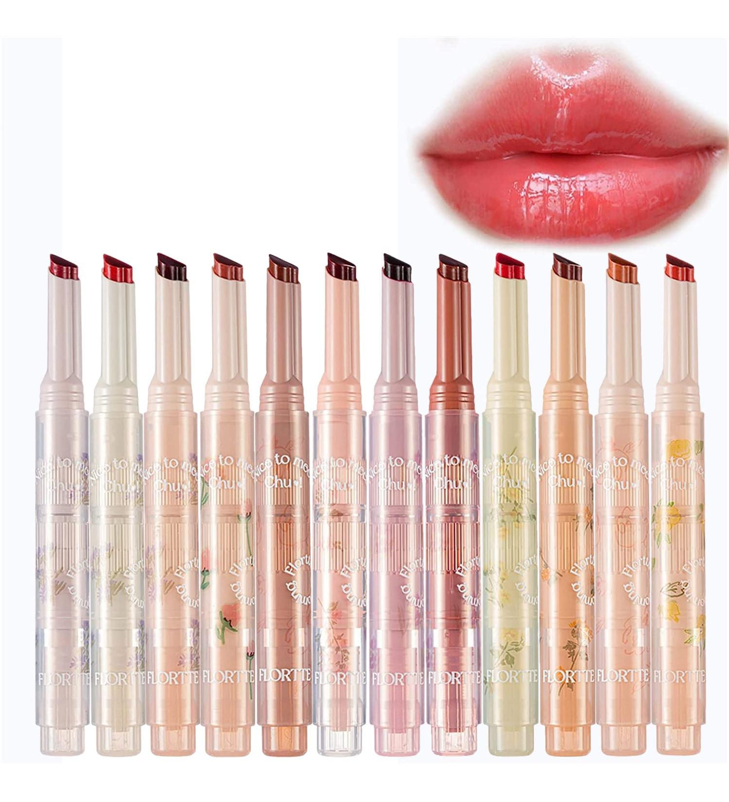 Flortte Heart-Shaped Jelly Lipstick - Nice to Meet Chu & First Kiss Love (12) - Buy Online on GoSupps.com