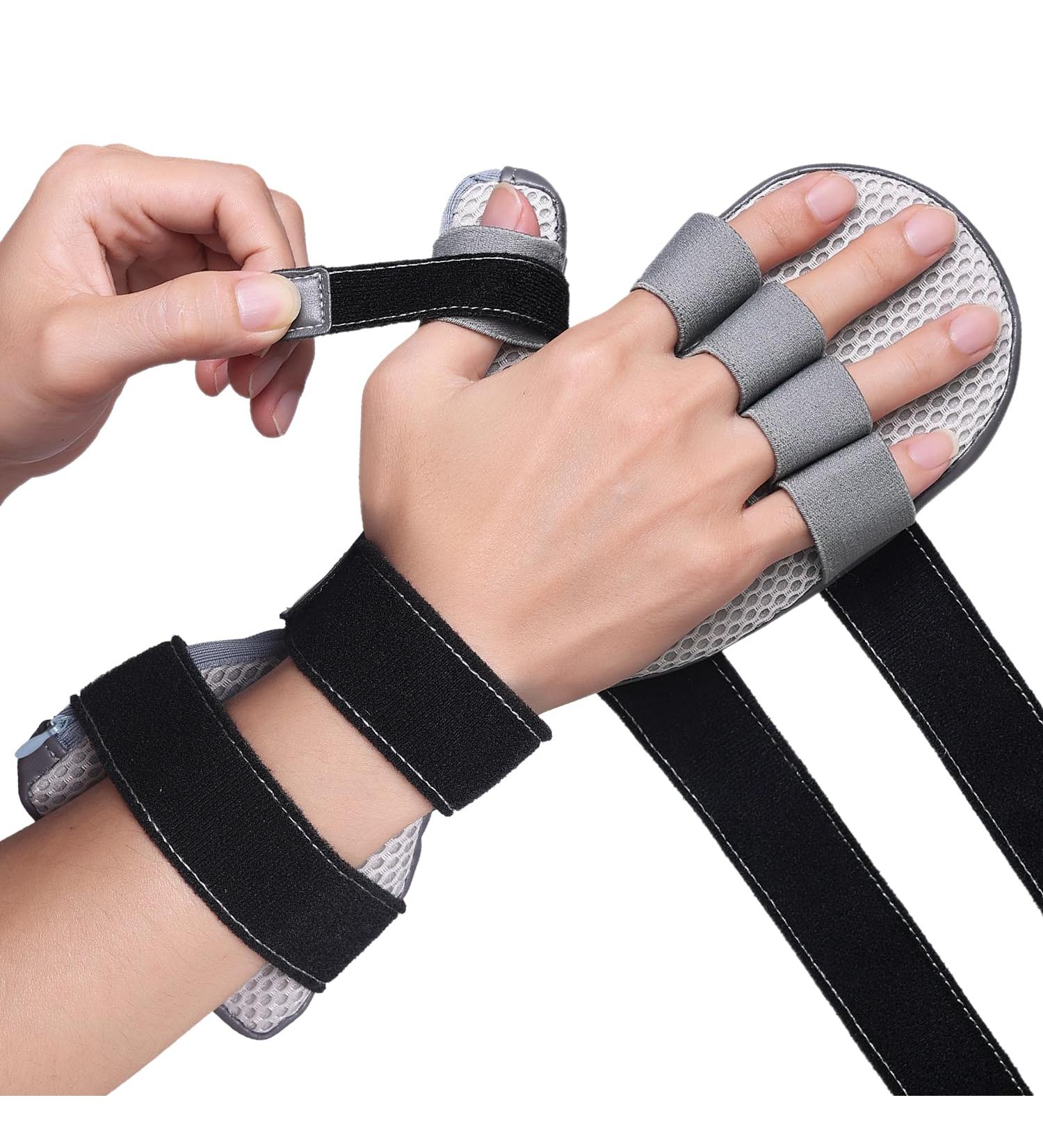 Stroke Hand Brace Splint for Finger Straightening | Prevent Curling & Contractures | Men & Women | Left & Right Hand Support - Buy Online on GoSupps.com