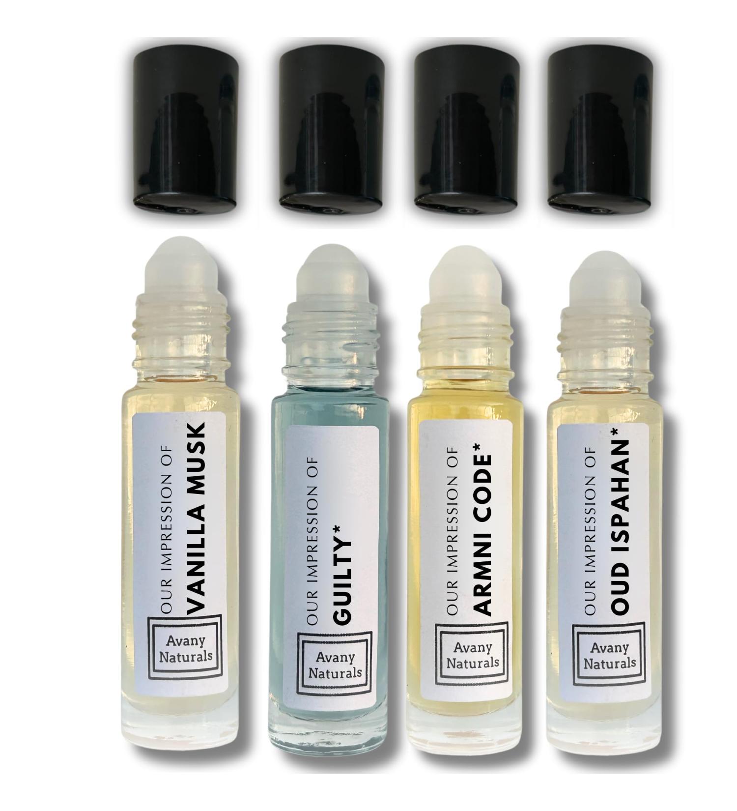 Replicant Cologne For Men - Mini Perfume Set Fragrance Body Oil Sample Cologne for Men Roller Perfume Man Perfume 4 Pc (Musky Set) - Buy Online on GoSupps.com
