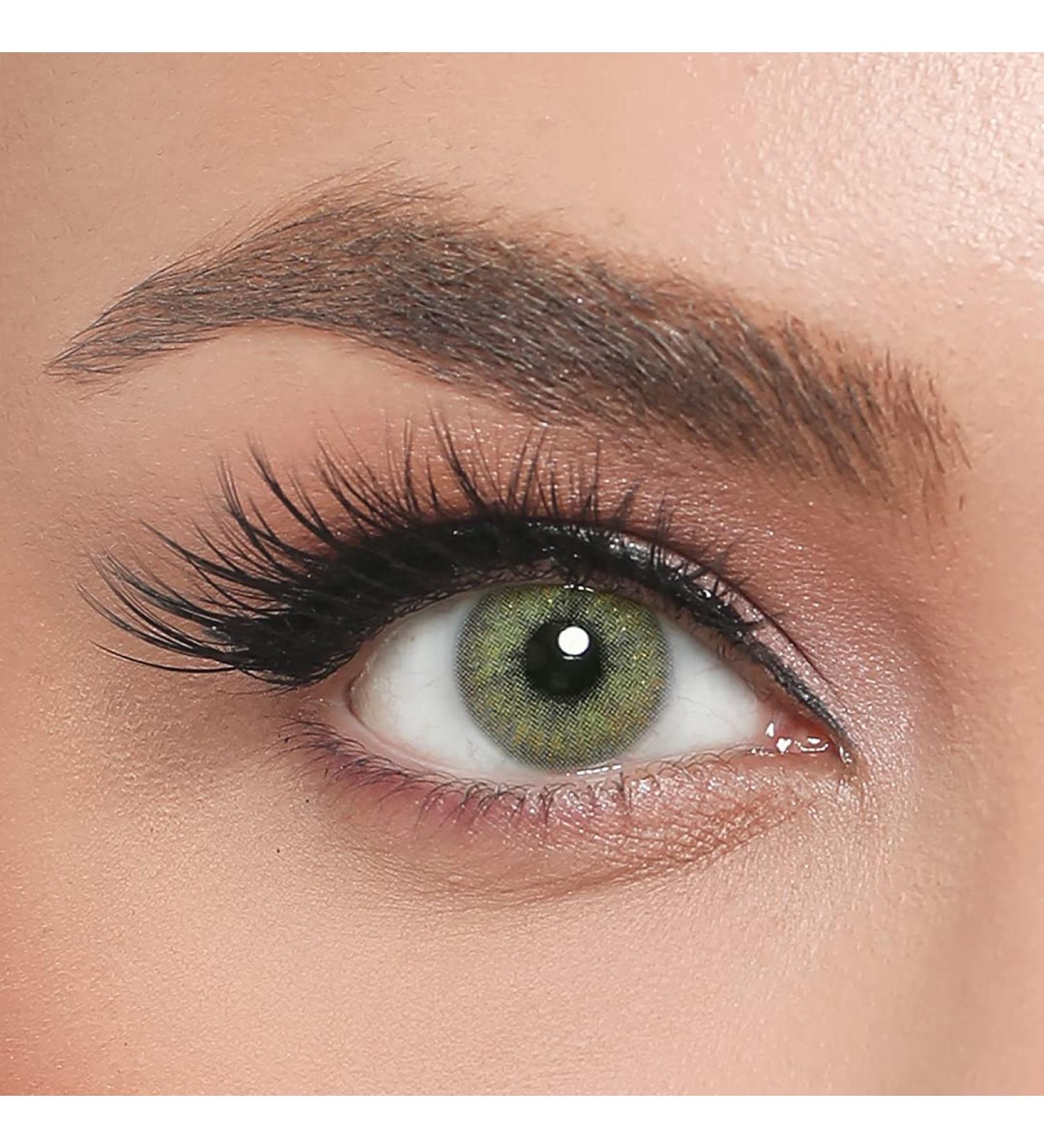 El Amore Emerald Colored Contact Lenses - Bright Green Monthly Lens for Dark Eyes - 6 Months Wear - Amore Series - Buy Online on GoSupps.com