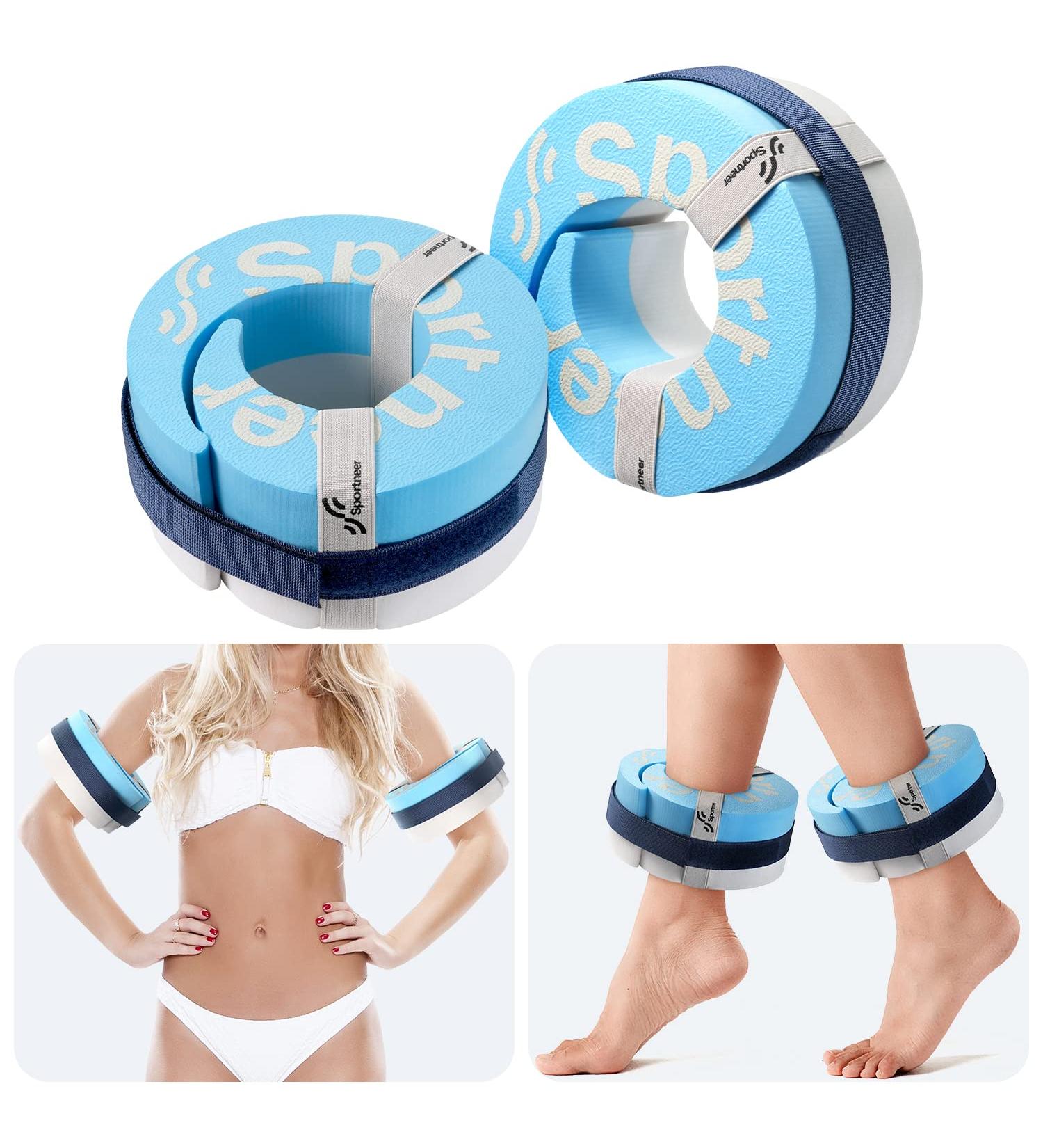 Buy Foam Swimming Cuffs - Water Aerobic Rings with Velcro | Ankle Weights & Arm Belts for Pool Fitness | International Shipping - Buy Online on GoSupps.com