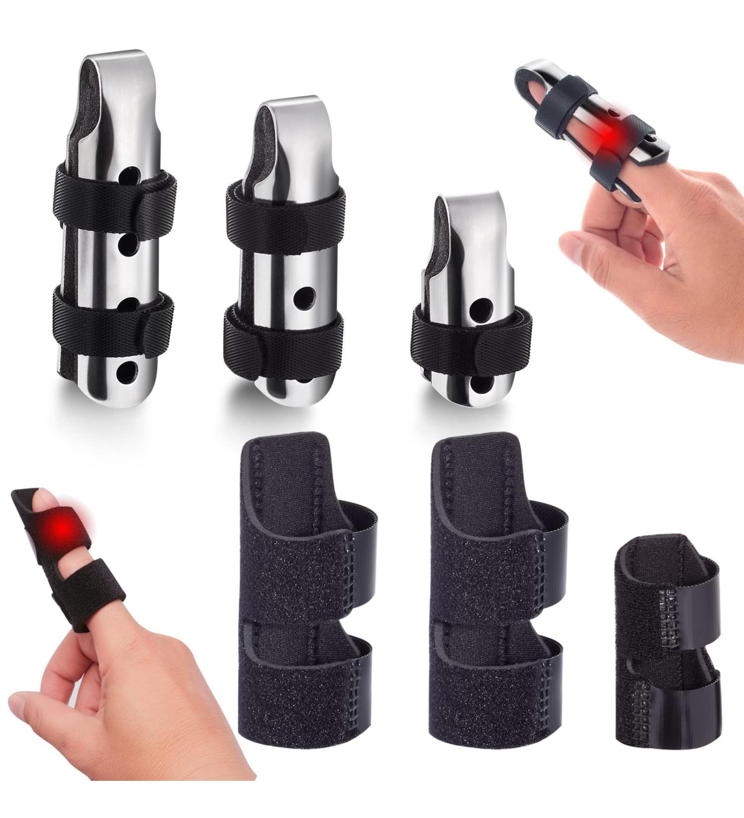 Gipizi Trigger Finger Splints 6Pcs - Finger Support Brace for Broken Fingers - Metal Finger Stabilizer for Adults & Children - Buy Online on GoSupps.com