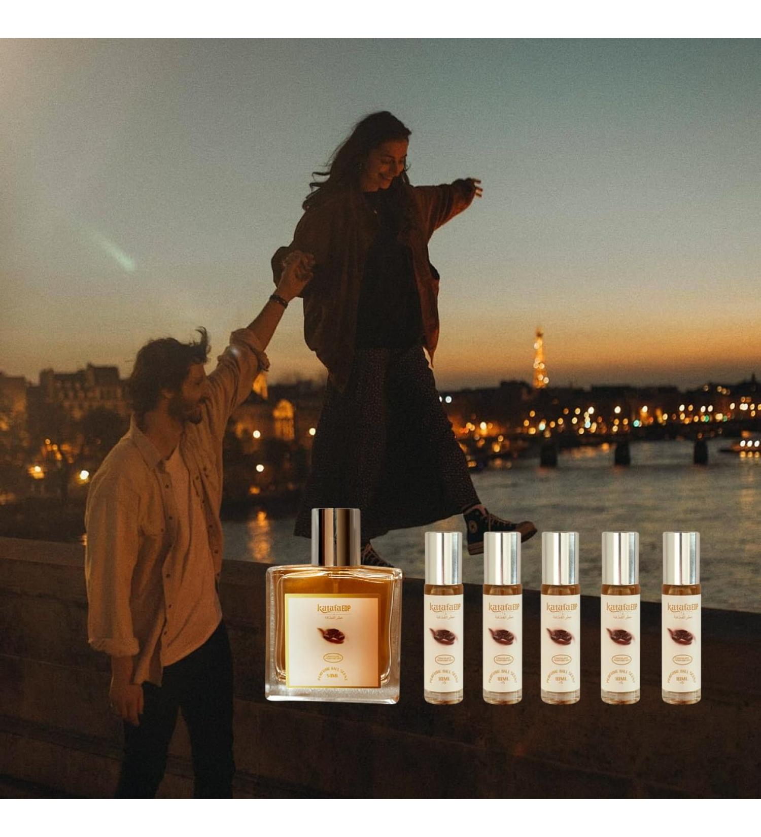 KtafaEDP Perfume Men's Luxury Perfume Gift Set Chocolate Perfume Luxury Set (1.7fl. oz.+5x 0.34 fl. oz.) lrresistable ChocolateScent | Aromatic perfumes for men - Buy Online on GoSupps.com