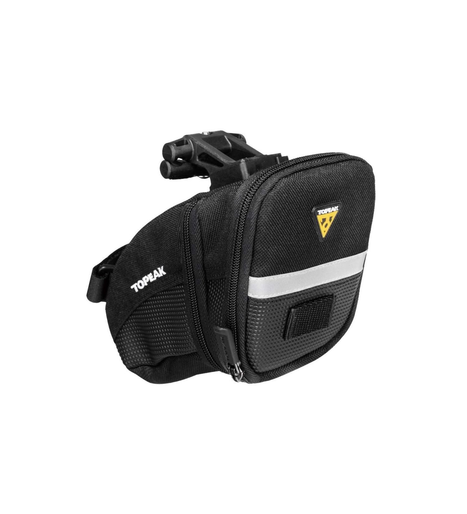Topeak Aero Wedge Pack Medium Black with Fixer F25 | Compact Bike Saddle Bag - Buy Online on GoSupps.com
