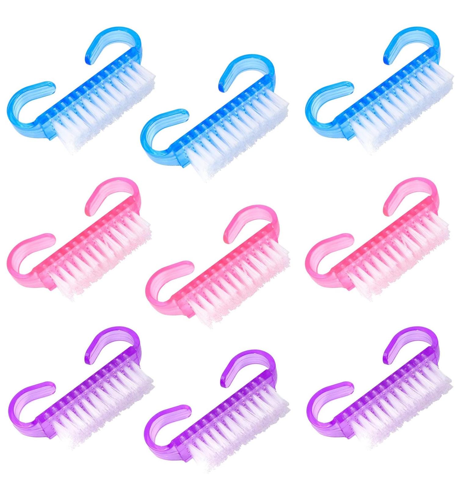 Swysgs Grip Nail Brush Set - 9 Pieces Hand Washing & Scrubbing Brushes for Beauty Nail Care & Cleaning Internationally Available - Buy Online on GoSupps.com