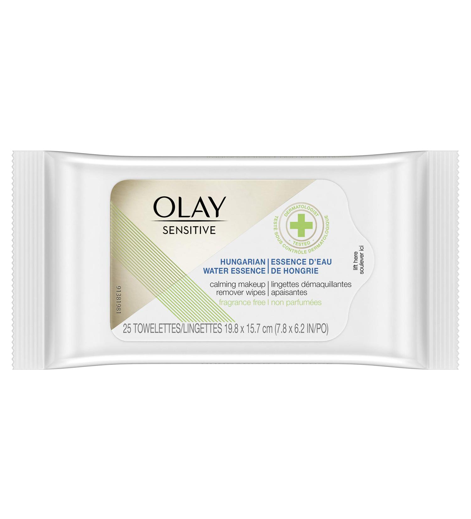 Olay Sensitive Hungarian Water Essence Makeup Remover Wipes - 25ct - Buy Online on GoSupps.com