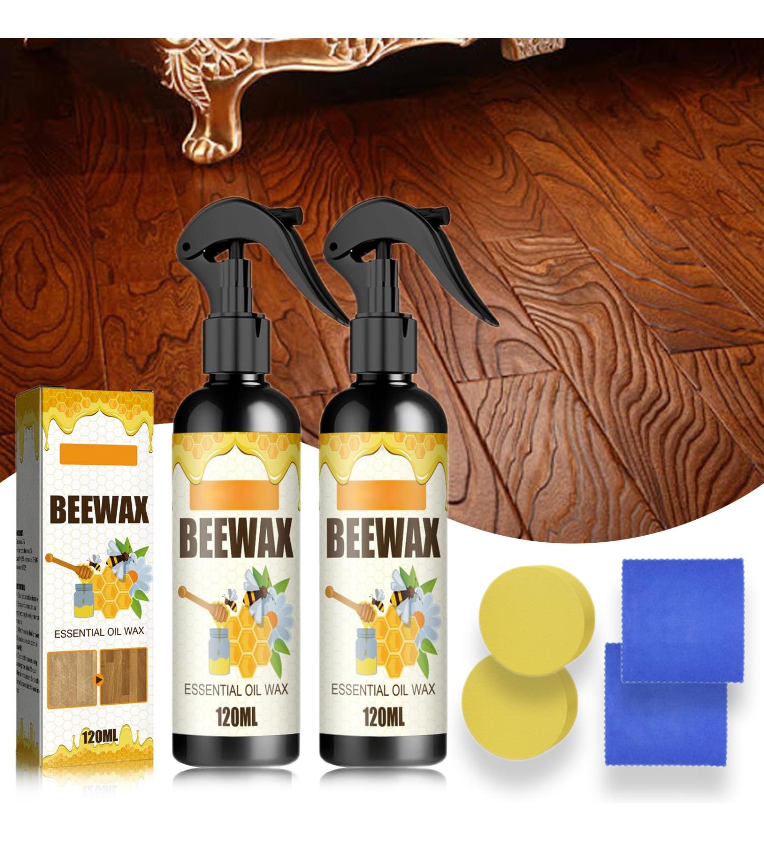Ailsion Beeswax Spray Bees Wax Furniture Polish and Cleaner Beeswax Spray for Wood Furniture Restore and Revive Your Treasured Pieces (2 Pcs) - Buy Online on GoSupps.com