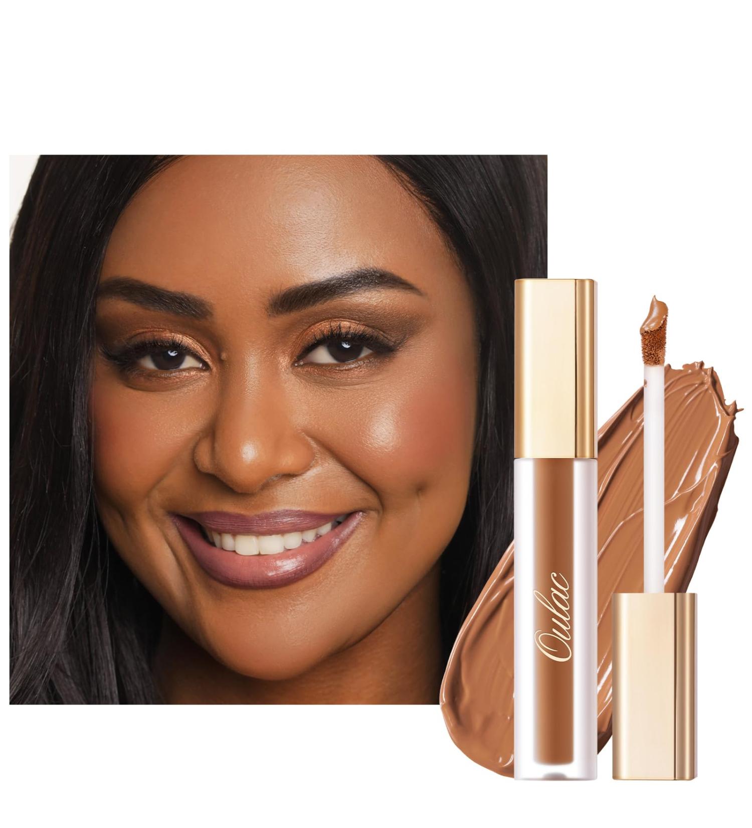 Oulac Hydrating Concealer Makeup | Medium coverage concealer for dark circles | Makeup concealer that nourishes the skin Toffee concealer vegan 3.8ml Toffee (W8) - Buy Online on GoSupps.com