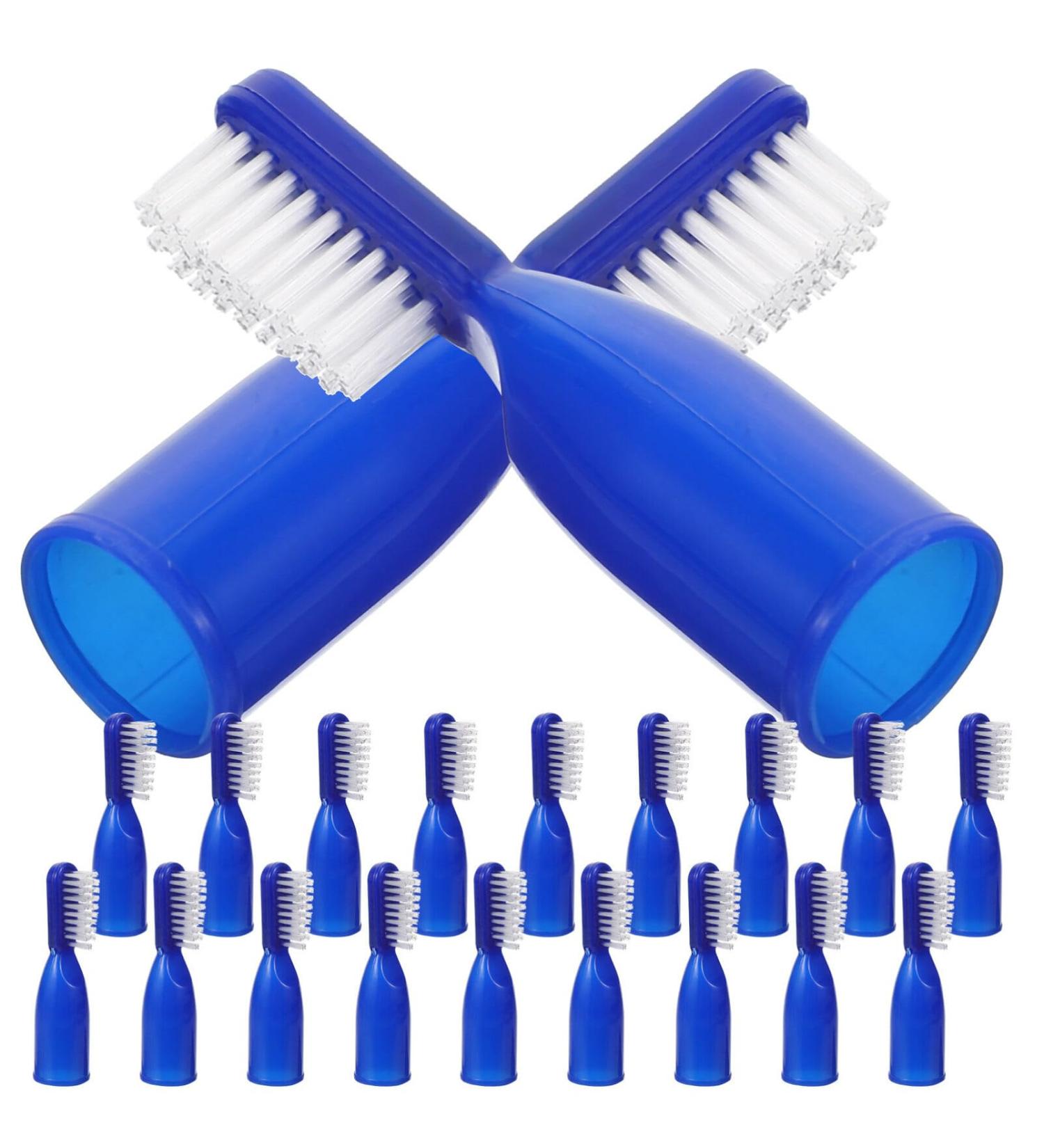 FRCOLOR 20Pcs Finger Toothbrush Set - Tiny Toothbrushes for Prisons & Travel - Gentle Oral Care Solutions - Buy Online on GoSupps.com