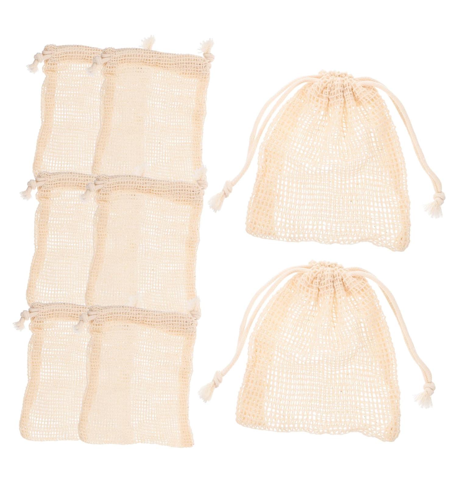 MUSISALY 16 Pcs Soap Storage Bag Shower Foaming Nets Exfoliating Soap Bar Body Bar Soap Cotton Linen - Buy Online on GoSupps.com