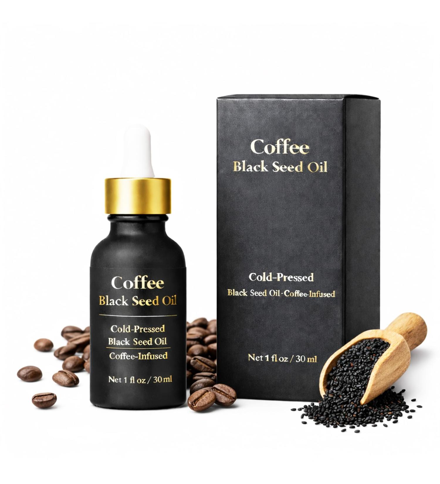 Coffee Black Seed Oil Organic Cold Pressed Coffee Infused Facial Oil for Skin Hydrating Smoothing Soften Fine Lines And Wrinkles 1 fl oz(30 ml) (1 PC) 1 Fl Oz (Pack of 1) - Buy Online on GoSupps.com