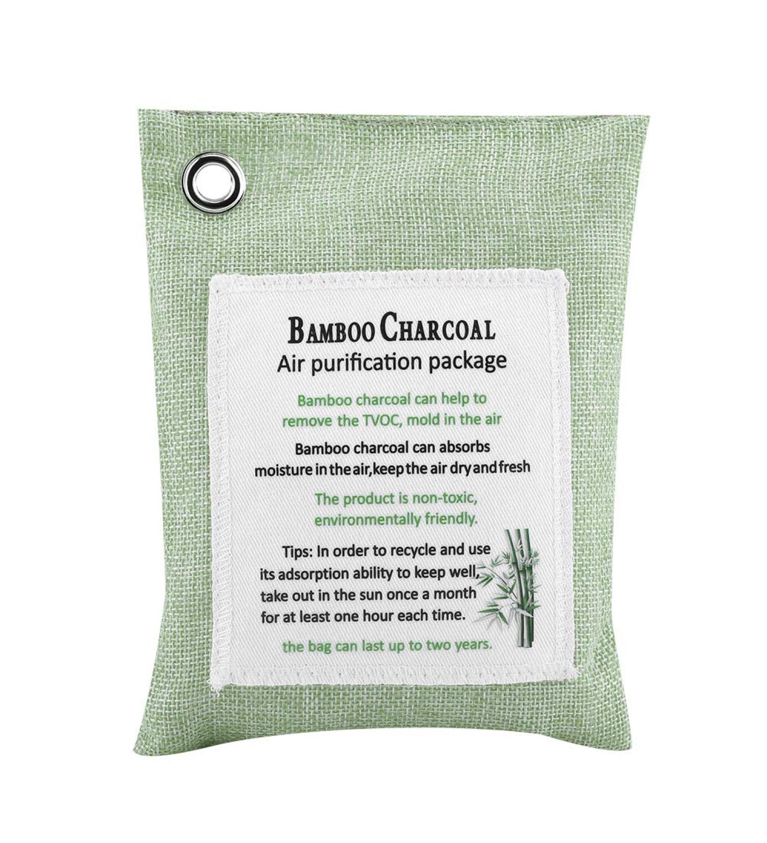 8 Colors Bamboo Charcoal Air Purifying Bag - Activated Carbon Odor Eliminator for Home & Car | Eco-Friendly Light Green - Buy Online on GoSupps.com