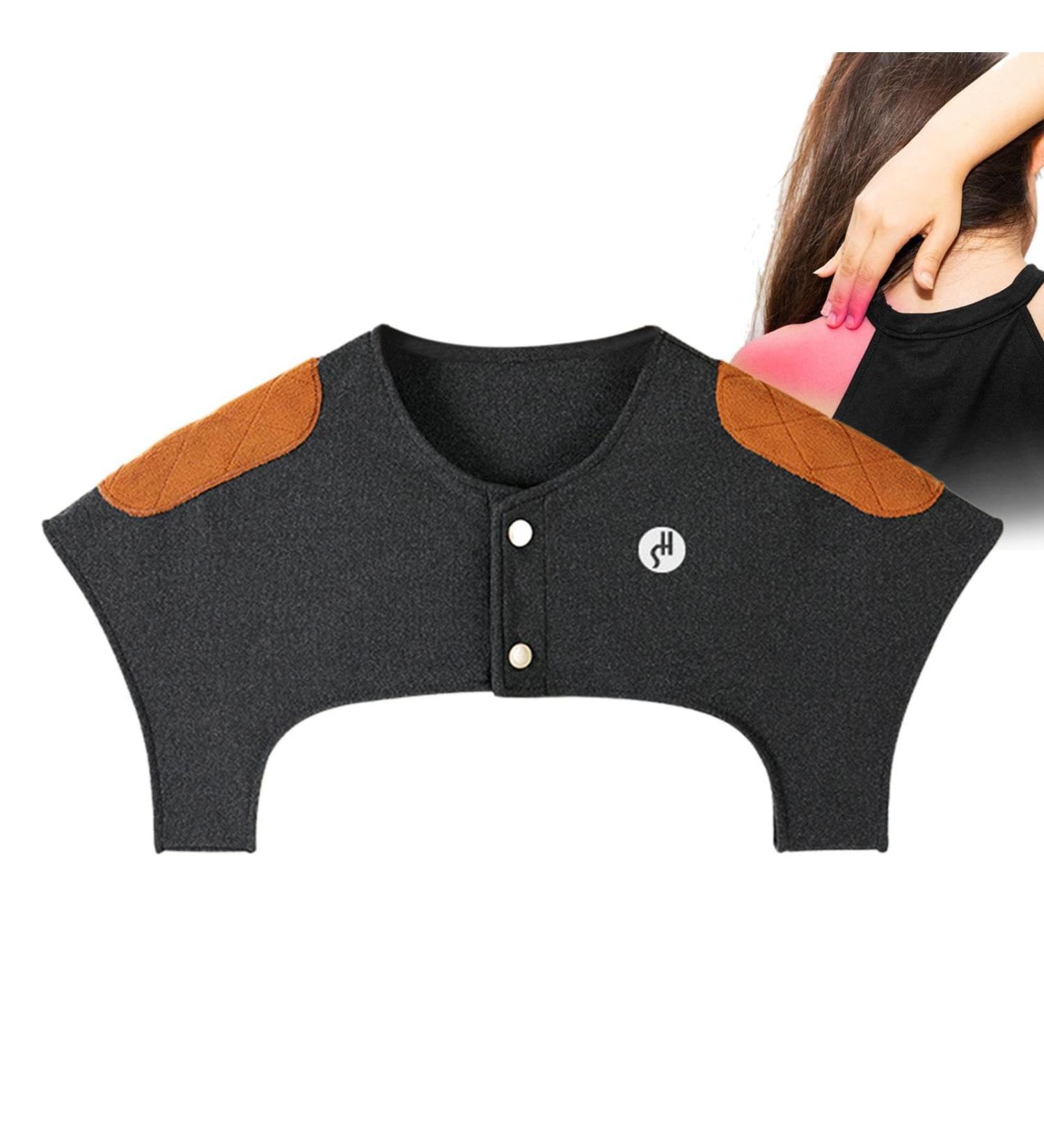 Kerali Women's Shoulder Warm Wrap - Thick Comfortable Collarless Neck Wrap for Breastfeeding in Air-Conditioned Rooms - Dark Gray - Buy Online on GoSupps.com