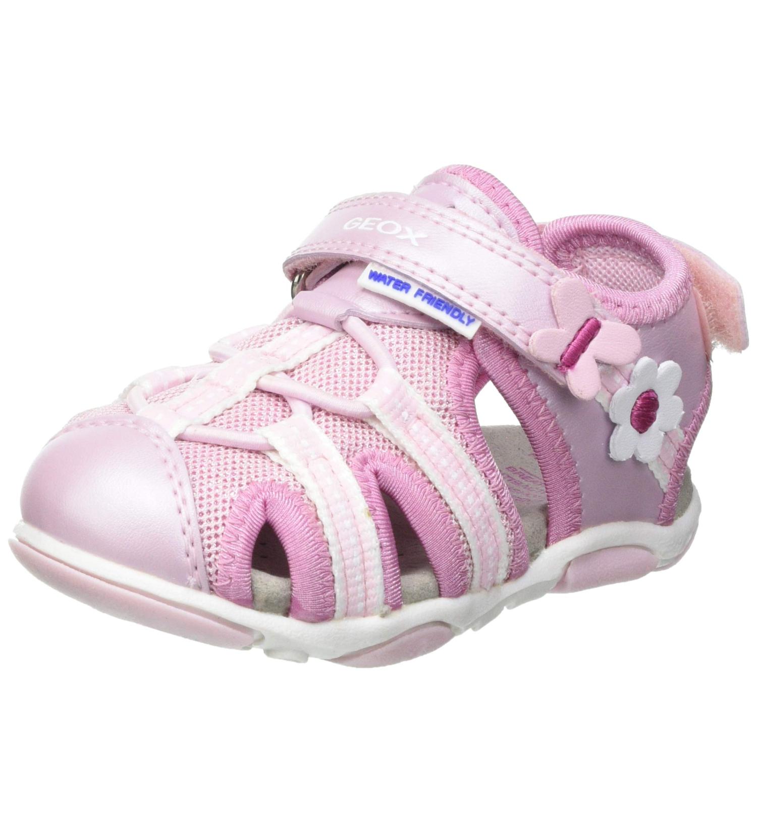 Geox Baby Girl's Pink Sandal Agasim - Size 5 UK Child | Breathable & Comfortable - Buy Online on GoSupps.com