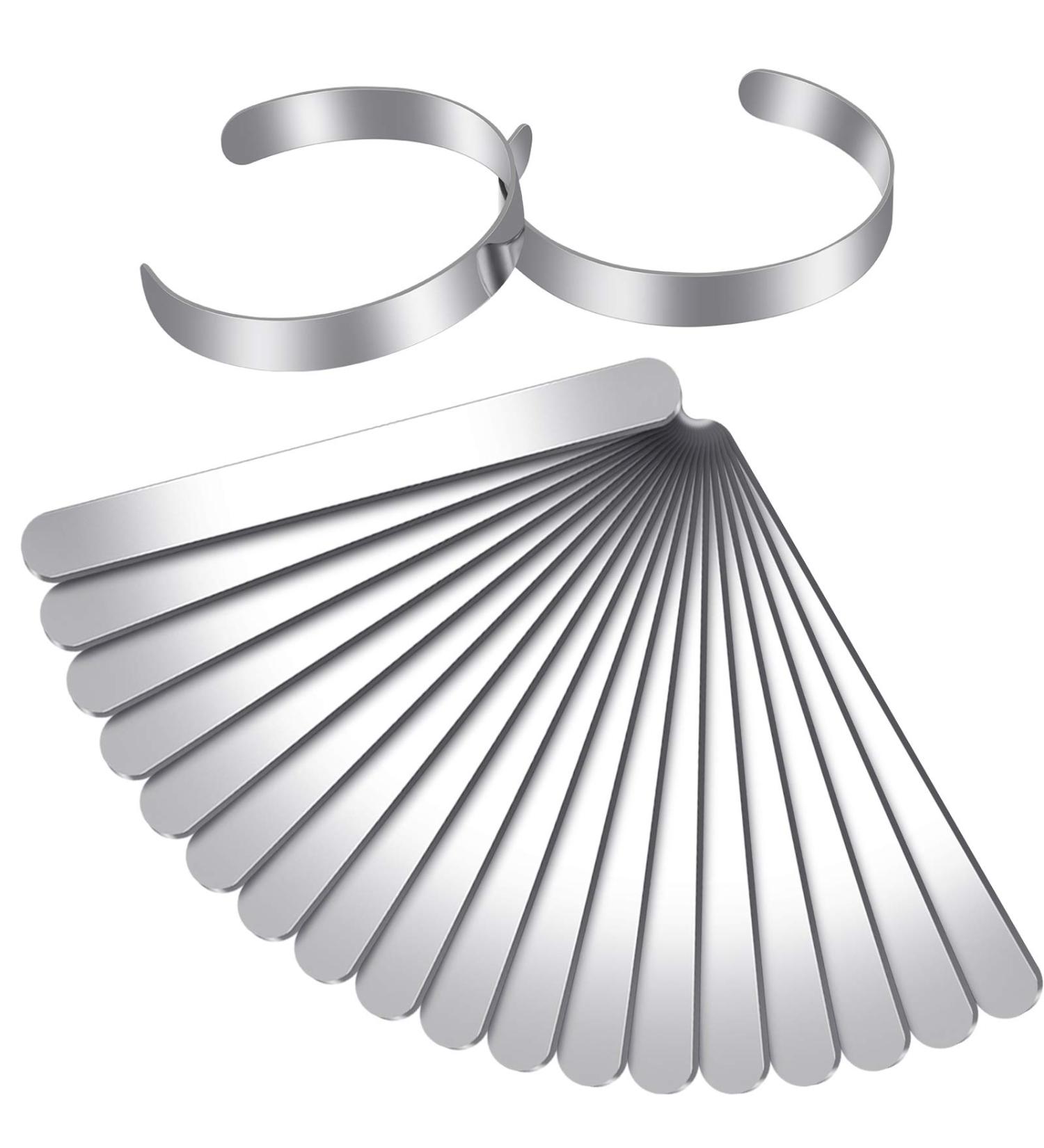 18 Pieces Stainless Steel Bangle Blanks, DIY Cuff Bracelet for Stamping Jewelry - 3/8 x 6 Inches - Buy Online on GoSupps.com