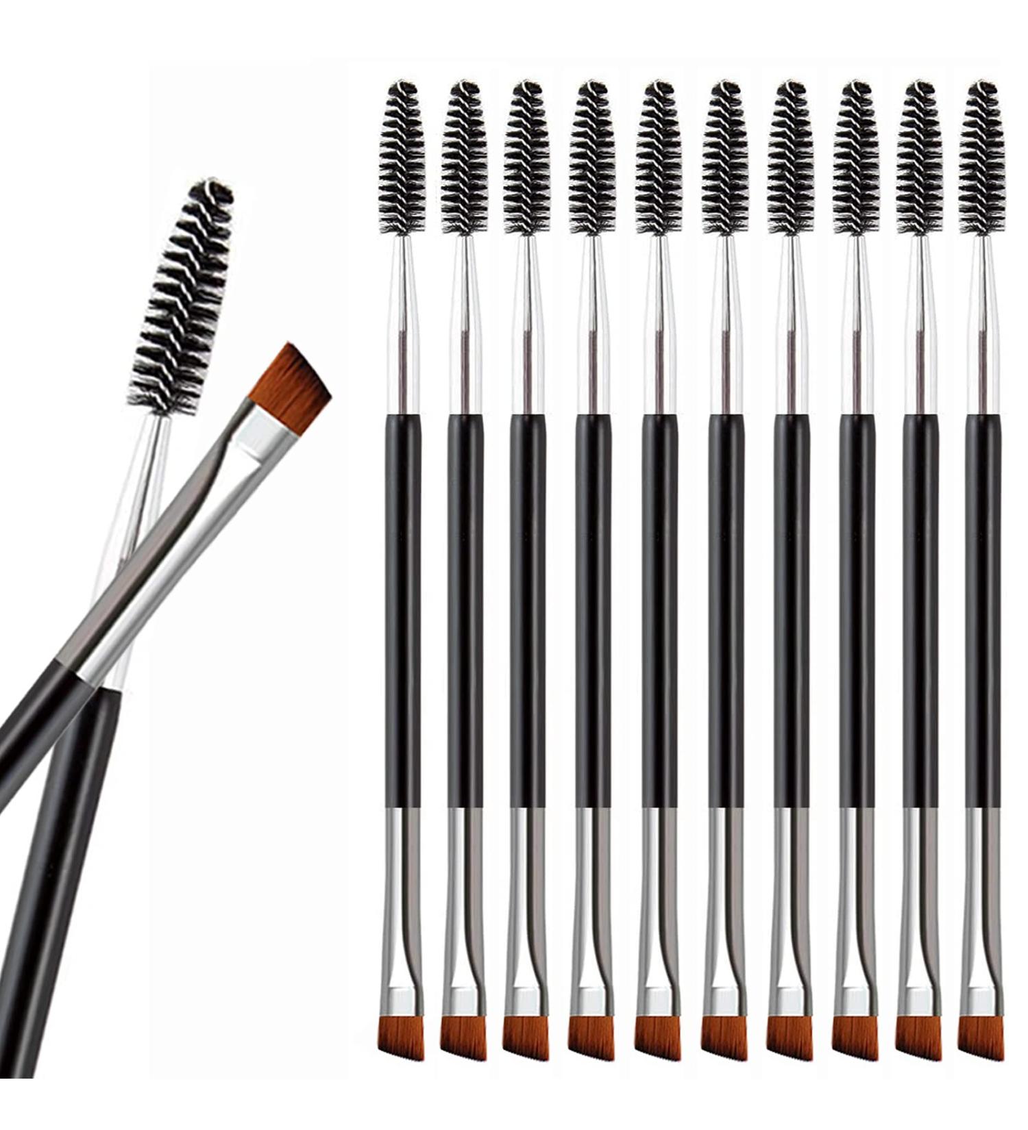 Buy Baqi 10-Piece Double-Sided Eyebrow Brush Set | Multifunctional Coil & Angled Mini Eyelash Brushes for Perfect Eyebrows - International Shipping Available - Buy Online on GoSupps.com