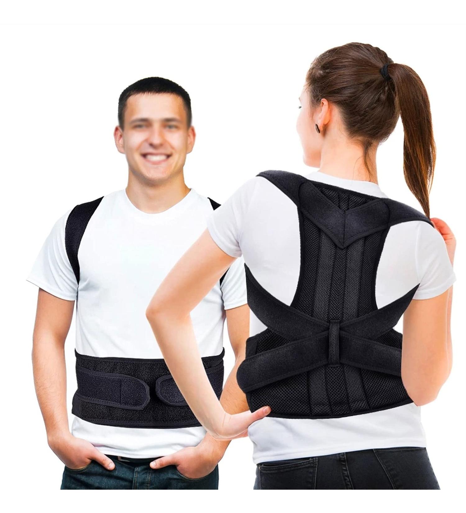 Full Back Belts Posture Corrector Brace for Women Men Clavicle Brace for Lower and Upper Back Pain Relief Double Layer Shoulder Support Kyphosis Humpback (Size : Small) (XXXX) (Small) - Buy Online on GoSupps.com