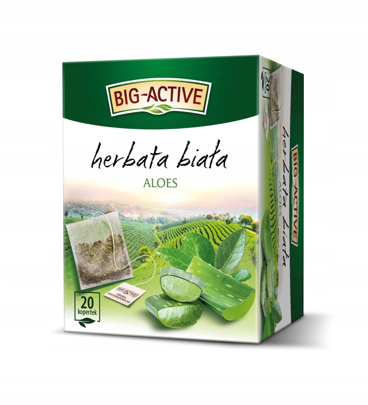 BIA A Z ALOESEM Herbata Owocowa Naturalna Polska Herbapol