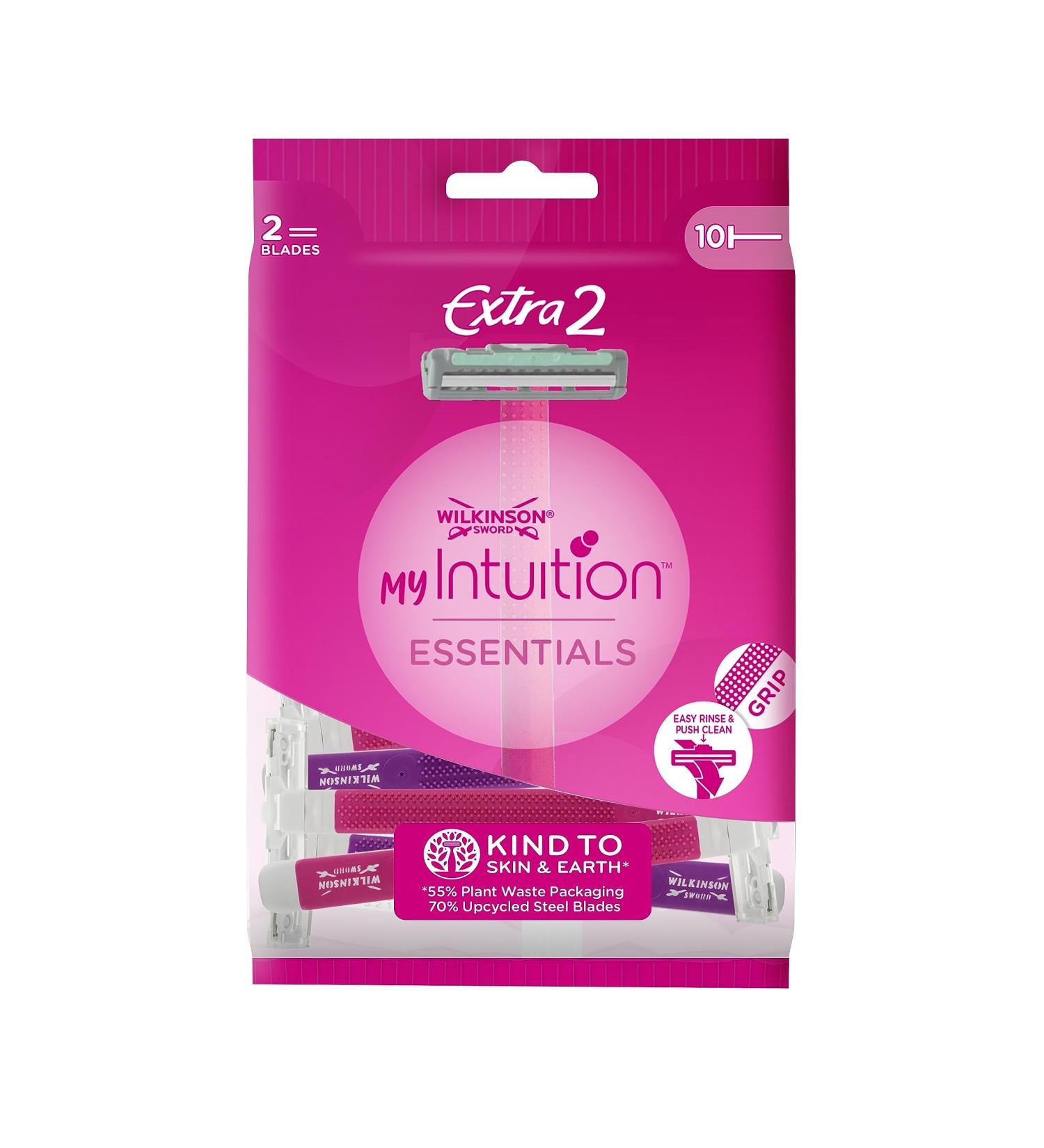 Wilkinson Sword Extra 2 Beauty - 10 Disposable Razors for Women | Non-Slip Handle & Aloe Vera Slide Strip | UK Shipping Available - Buy Online on GoSupps.com