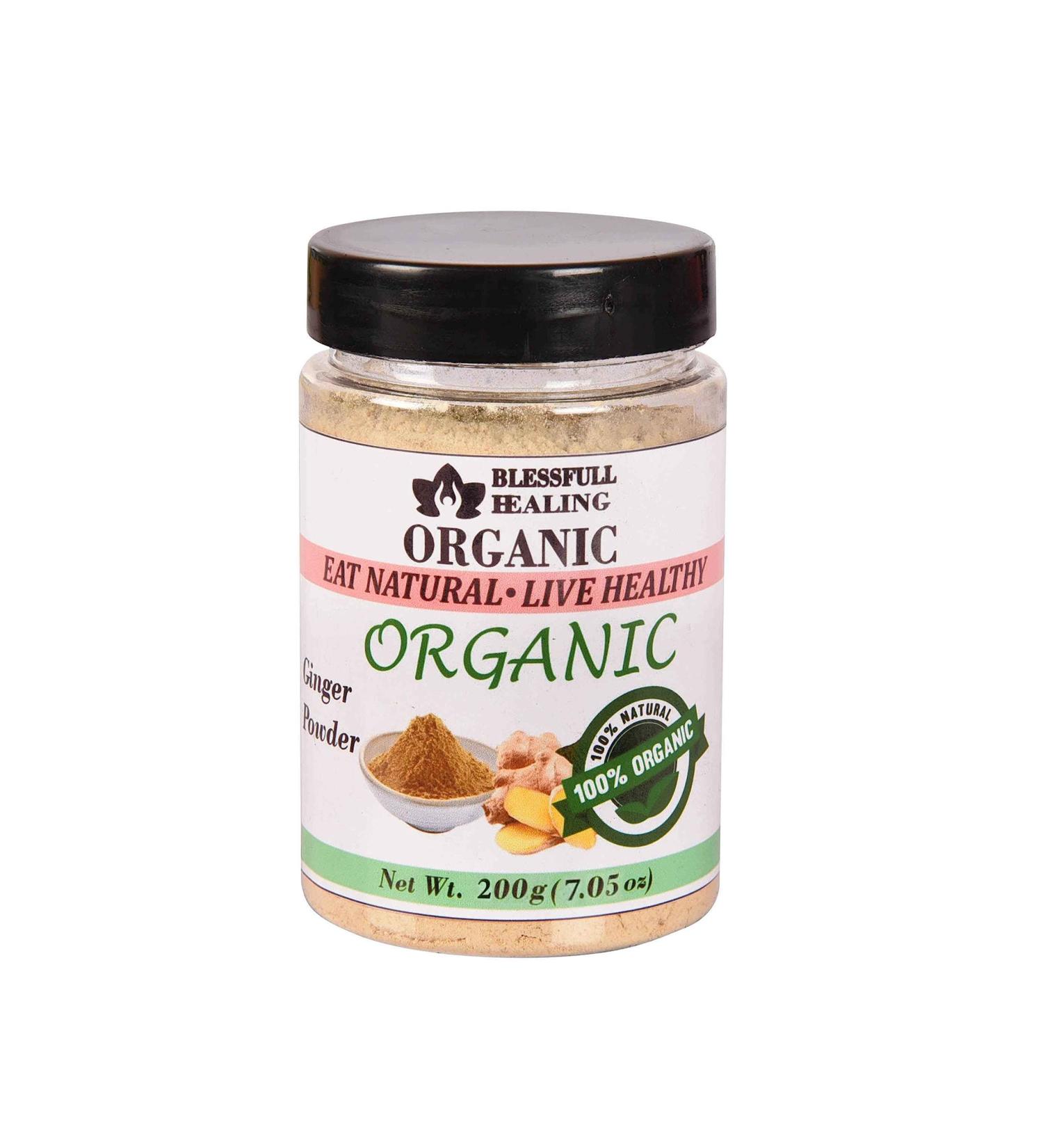 Blessfull Healing Organic Ginger Powder 200 Gram Airtight Container (Packing May Vary) 200 Gram 7.05 oz - Buy Online on GoSupps.com