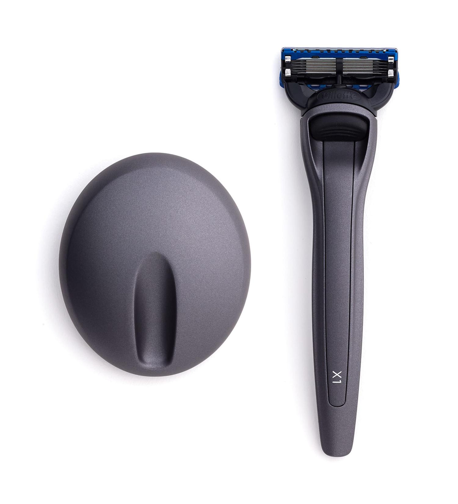 Bolin Webb X1 Razor & Stand - Matte Graphite Luxury Gift Set for Men | 5 Blade Cartridge for Smooth Shave - Buy Online on GoSupps.com