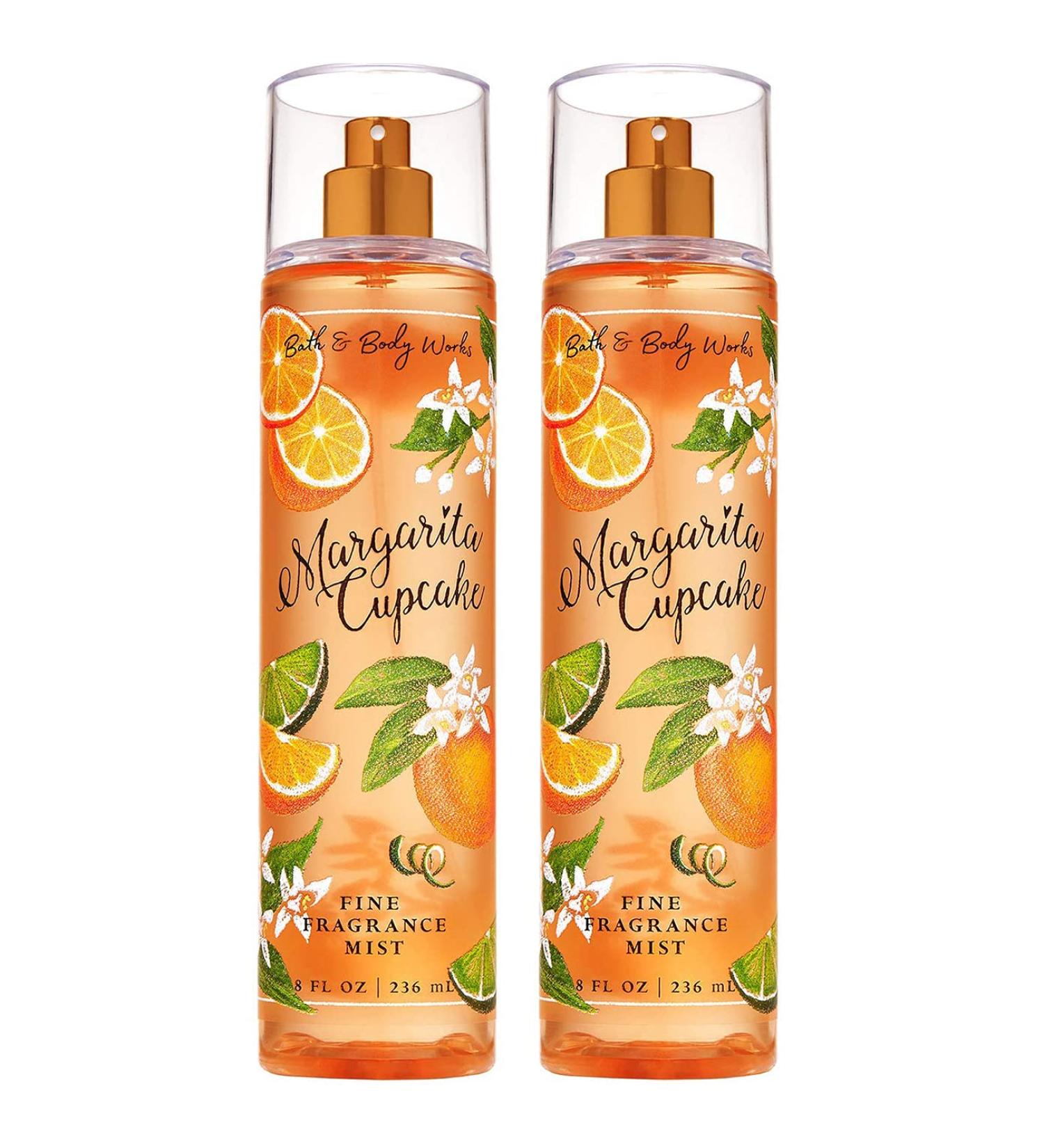 Bath and Body Works Fine Fragrance Mists Pack Of 2 8 oz. Bottles (Margarita Cupcake)