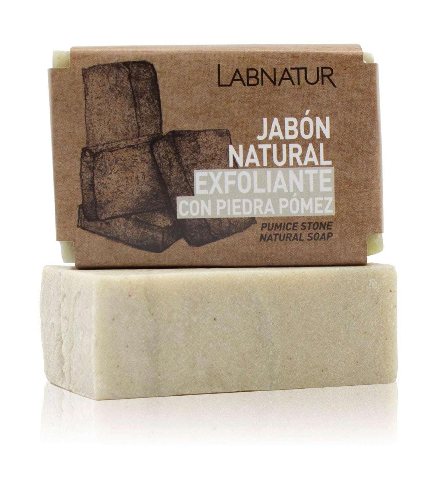 SYS Labnateur Natural Soap 100g Exfoliating Stone Laying Stone 100% Natural Vegan with Therapeutic Essential Oils Regenerating Power Gentle Exfoliating Removing Dead Skin and Impurities
