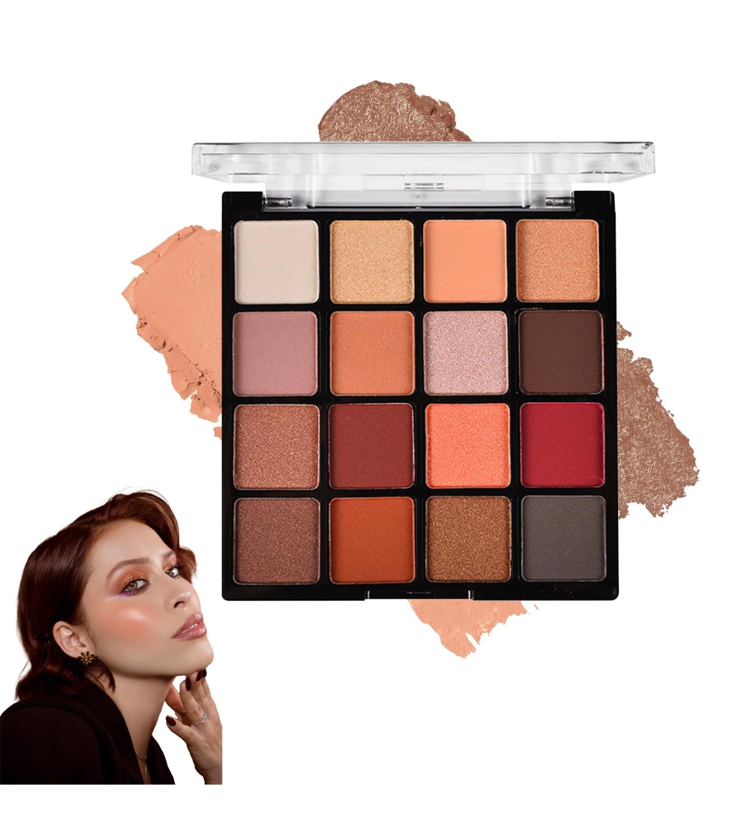 16 Colors Eyeshadow Palette Matte Nude Eye Makeup Palette Ultra-Blendable Long Lasting High Pigmented Waterproof Nudes Neutral Smooth Eye Shadow Palette for Women Natural Charming Looking #03 16 Colors 3# - Buy Online on GoSupps.com