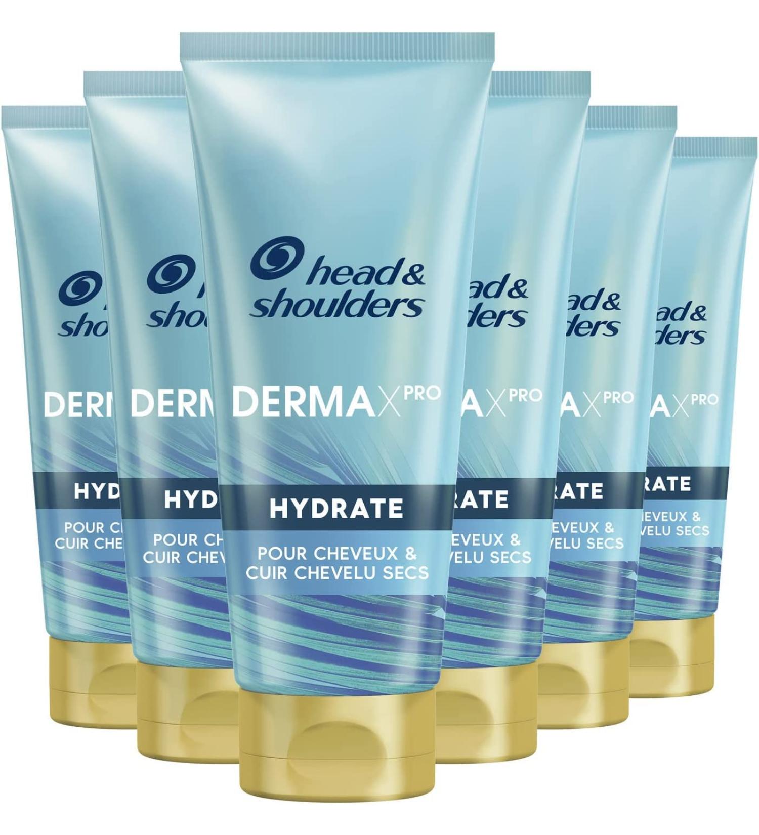 Head & Shoulders Dermaxpro Hydrate Moisturizing Conditioner For Dry Hair and Scalp Pack of 6x200 ml - Buy Online on GoSupps.com