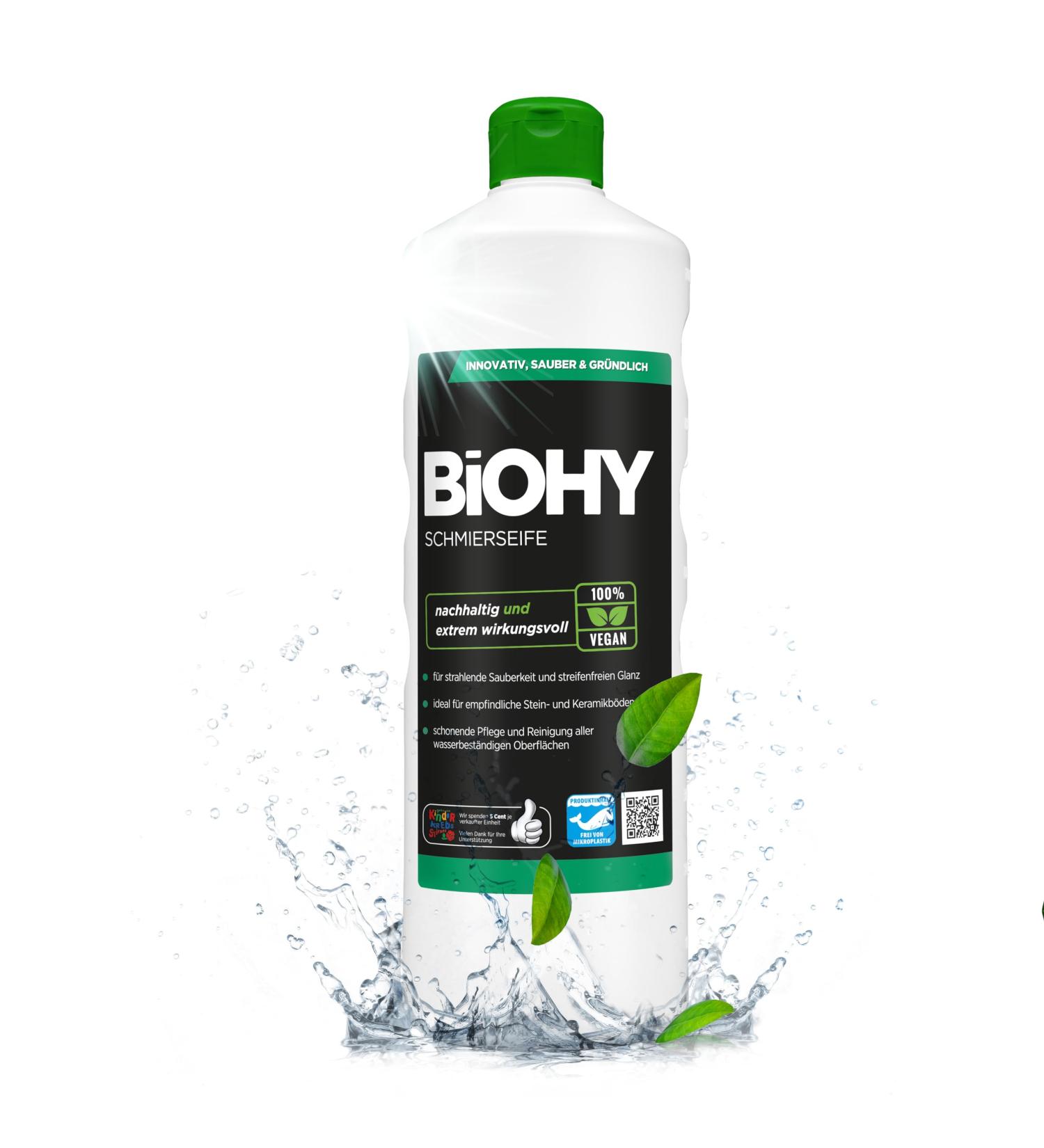 Biohy Organic Floor Cleaner Soap 1L - Extra Strong Fast-Acting Dirt Removal & Pest Control - Eco-Friendly Concentrate - Buy Online on GoSupps.com