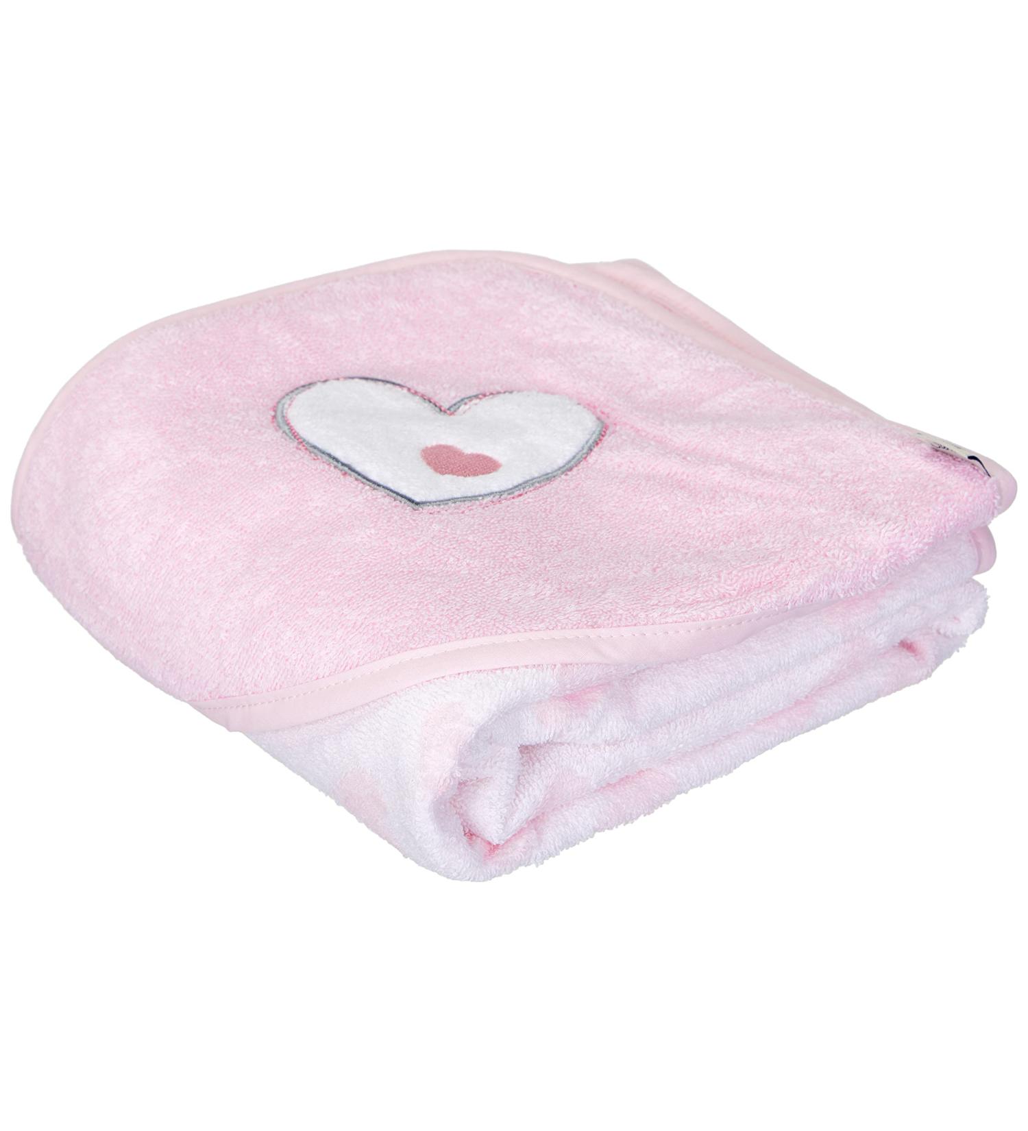 Sterntaler Hooded Bath Towel Emmi Girl - 100x100 cm Pink Cotton for Babies (0 Months+) - Buy Online on GoSupps.com
