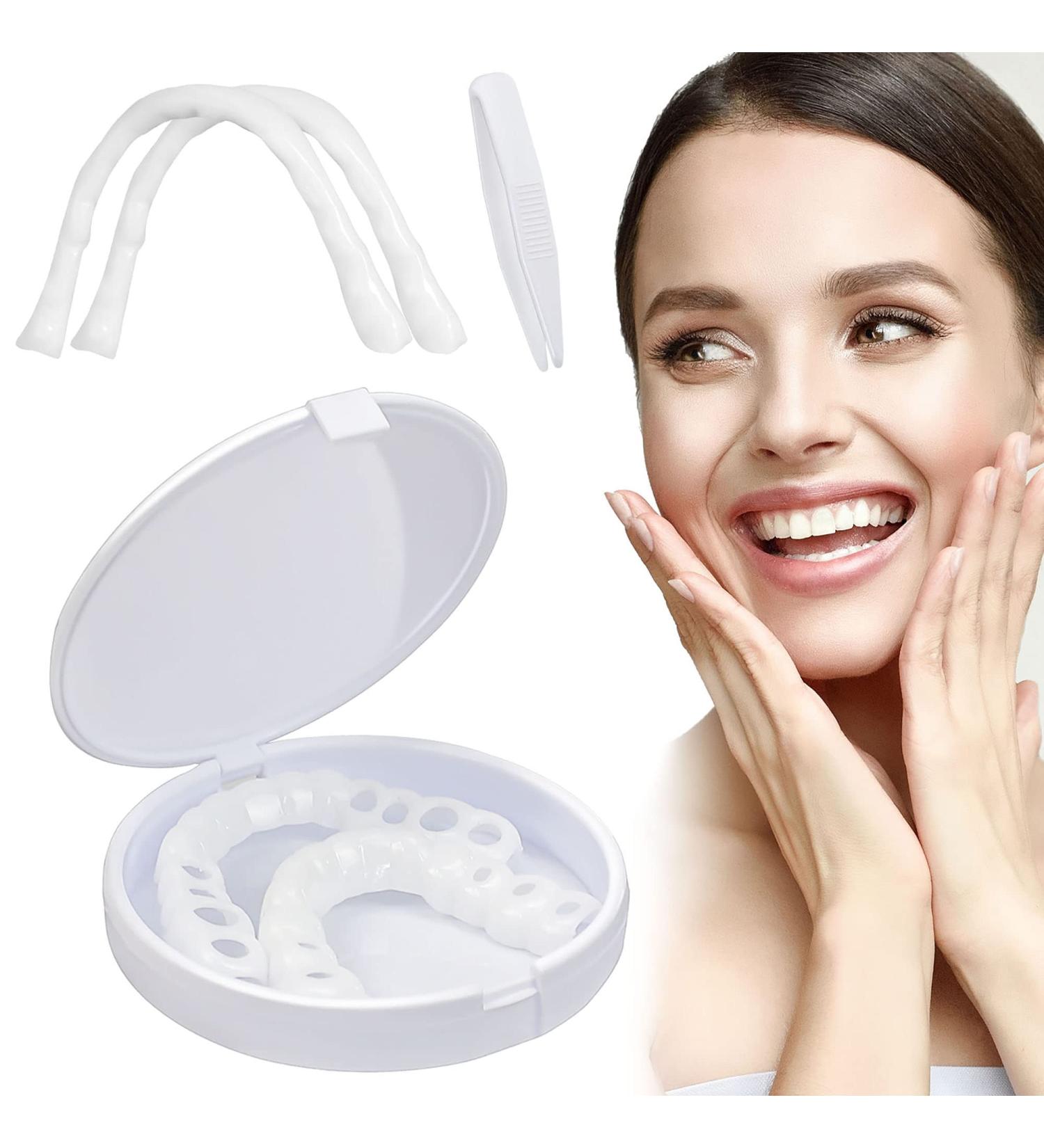 Fake Teeth Veneers Dentures Socket - Regain Confident Smile | 1 Pair - Buy Online on GoSupps.com