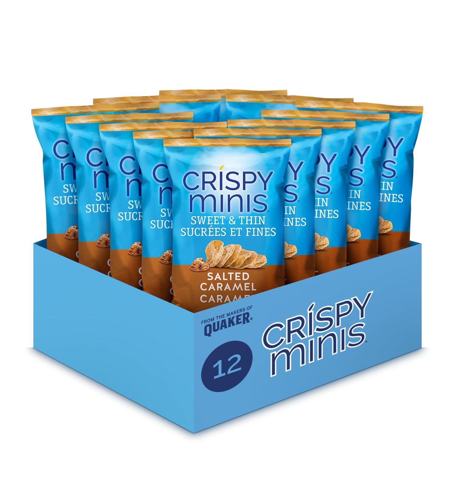 Quaker Crispy Minis Sweet & Thin Salted Caramel Flavour 90g (pack of 12) Salted Caramel 90 g (Pack of 12) - Buy Online on GoSupps.com