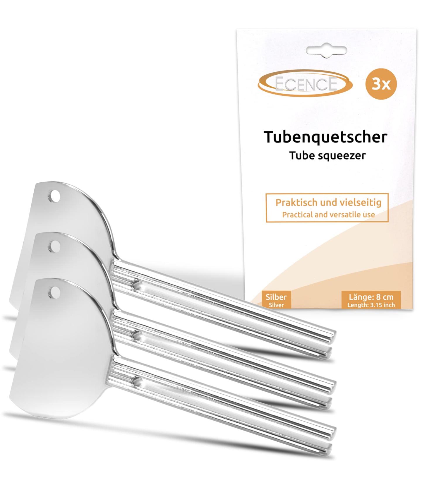 ECENCE 3X Tubenquetscher - Multi-Use Tube Press for Toothpaste Creams & More | Durable Rustproof Aluminum Alloy | Perfect Kitchen Gadget - Buy Online on GoSupps.com