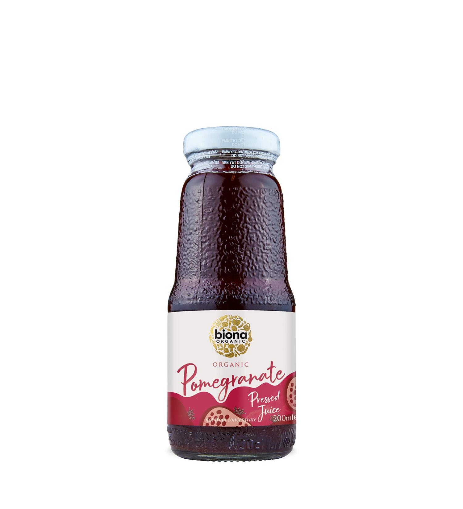 Biona Organic Pomegranate Juice 200ml - Buy Online on GoSupps.com