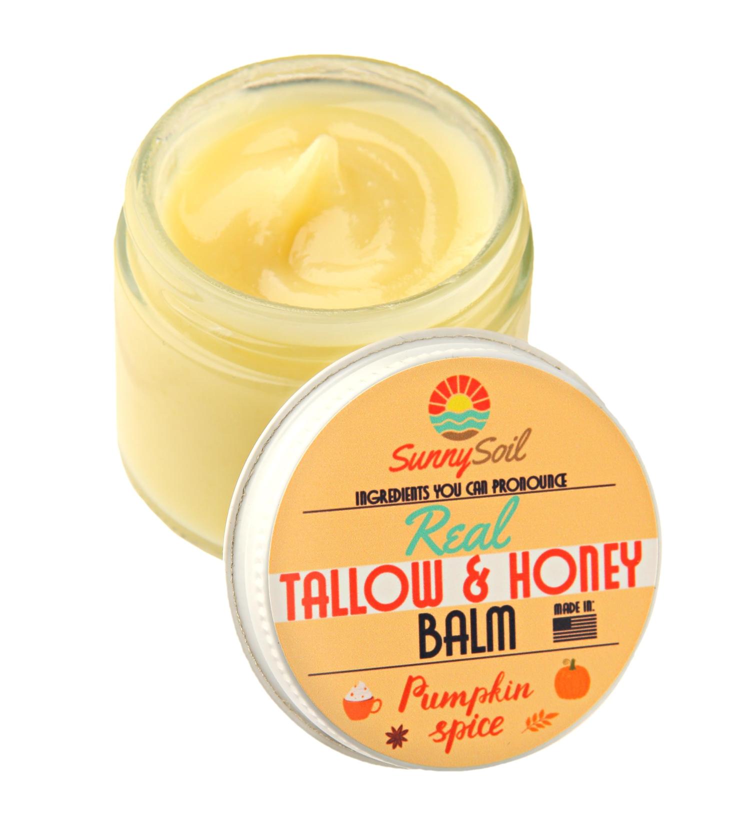 Pumpkin Spice Tallow Balm Moisturizer For Skin with Raw Honey and Shea Butter | Real Natural & Organic Face & Body Butter For Dry Skin - (2oz) Pumpkin Spice 2 Ounce (Pack of 1) - Buy Online on GoSupps.com