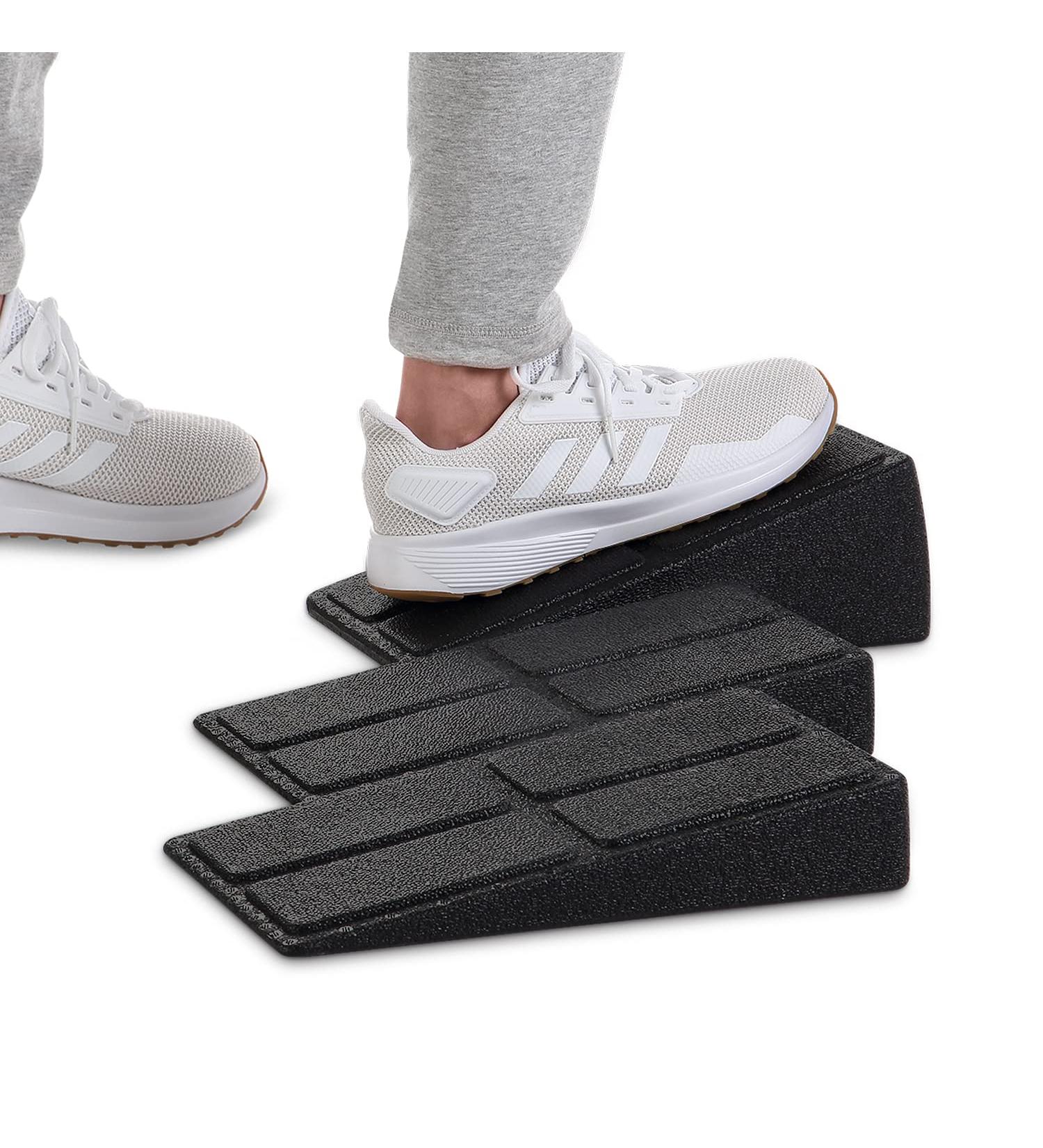 Adjustable Calf Stretcher Set for Physical Therapy and Leg Exercises - 3pcs Slant Board with Knee Wedge for Stretching and Mobilization - Buy Online on GoSupps.com