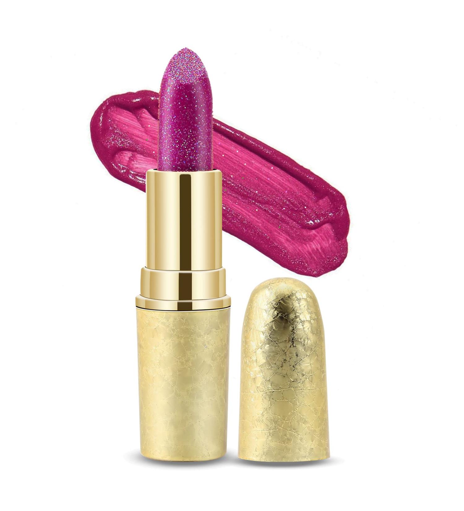 Boobeen Glitter Lipstick - Hydrating, Highly Pigmented Metallic Lip Color for Women and Girls - Buy Online on GoSupps.com