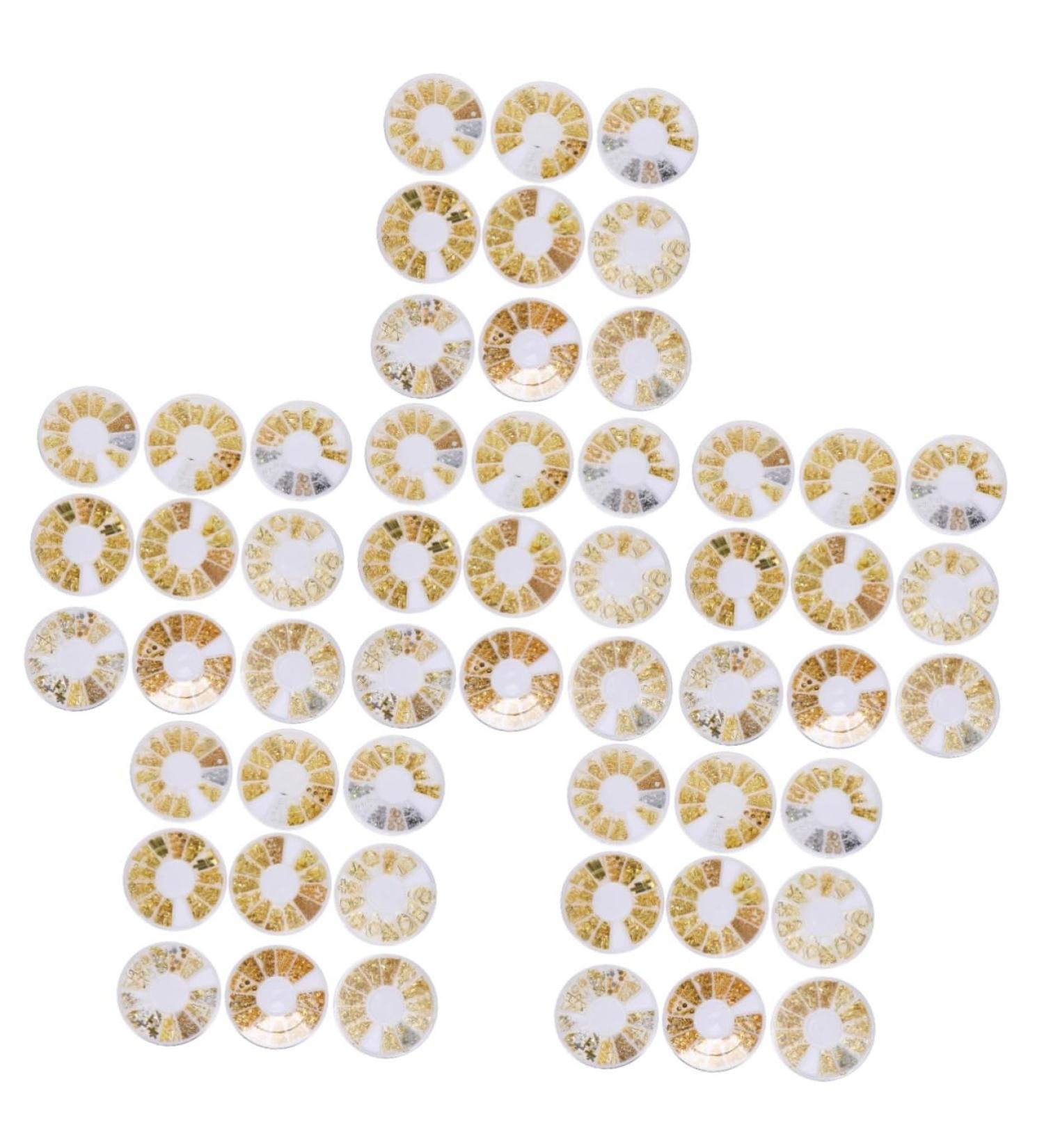 FRCOLOR Calcomanias Para U as 54 Boxes Nail Art Accessories Daisy Hair Accessories Nail Charm Sticker Rhinestone Trim Nail Art Supplies Manicure Charm 3d Rivets Plastic Hollow Out White - Buy Online on GoSupps.com