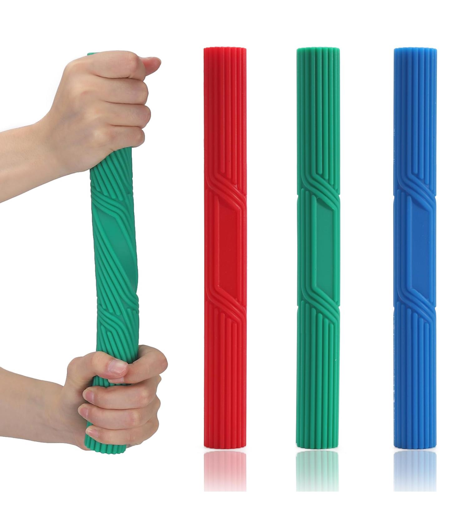 Flex Therapy Bar Strengthener 3 Pack | Tennis & Golf Elbow Relief | Resistance Bar for Tendonitis Wrist & Forearm Pain - Buy Online on GoSupps.com