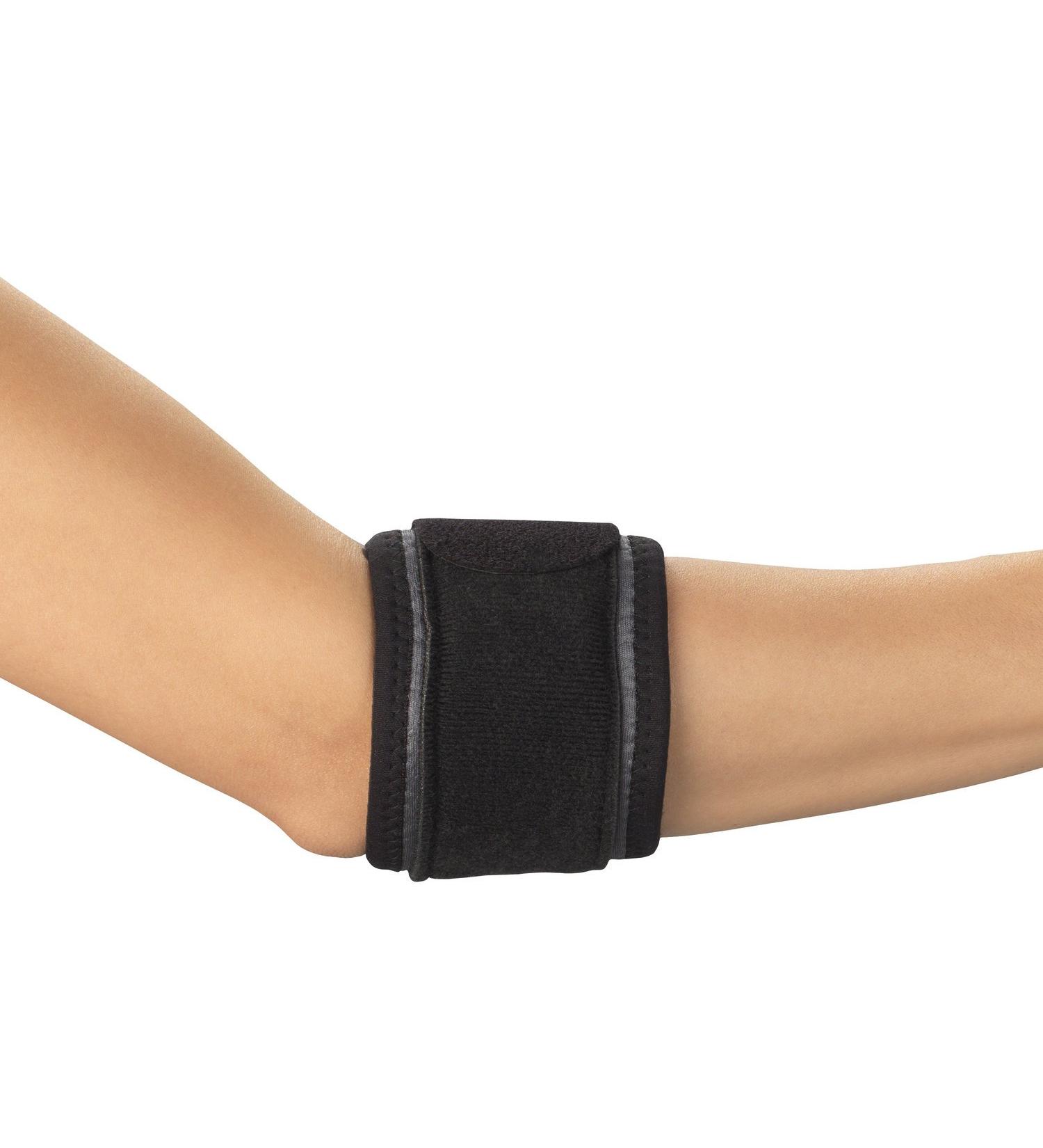 Buy Champion Tennis Elbow Strap - Adjustable Airmesh Support for Pain Relief - Black Regular Size - Buy Online on GoSupps.com